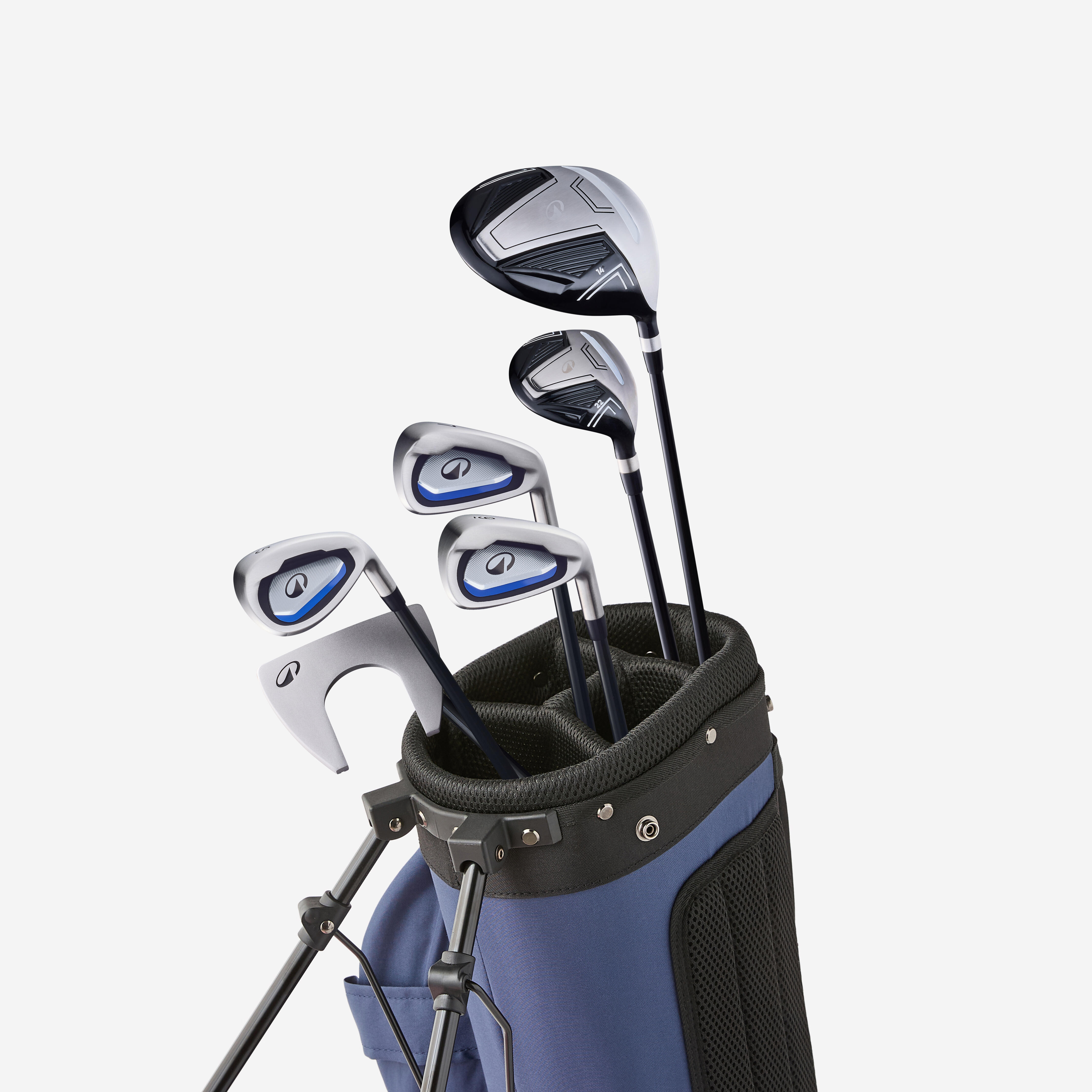 Kije golfowe dla początkujących zestaw Inesis First dla praworęcznych