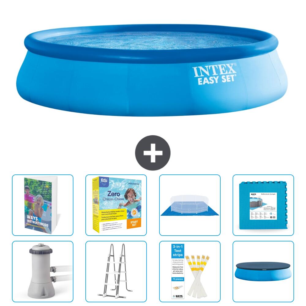 INTEX Basen Easy Set Okrągły - 457x107 cm - 9-częściowy S566