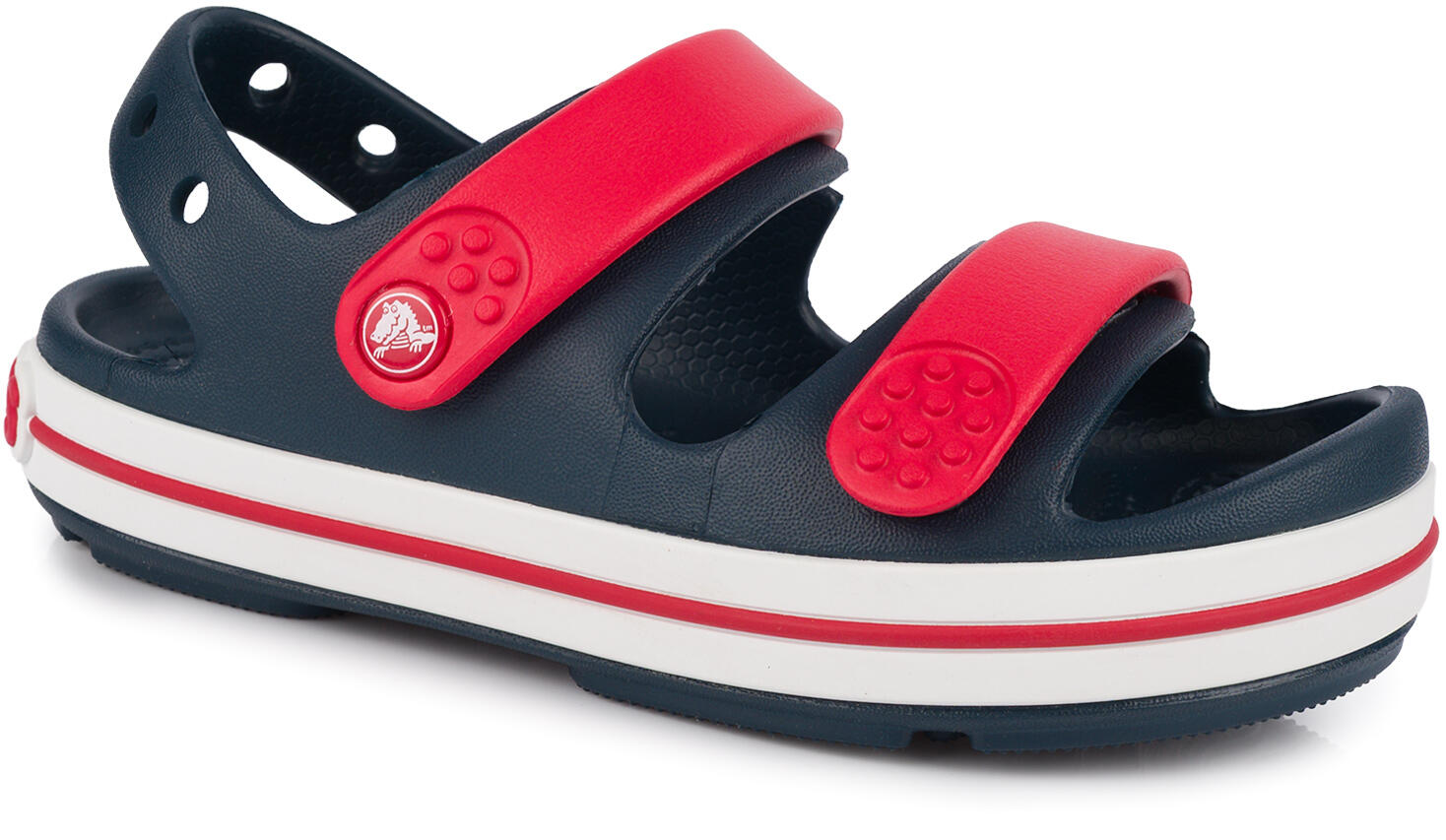 Dziecięce sandały na rzepy granatowe CROCS Crocband Cruiser