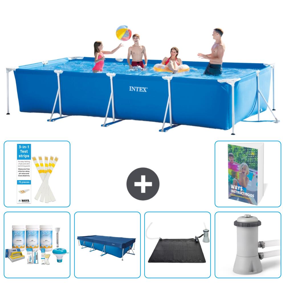 INTEX Basen ze stelażem Prostokątny - 450x220x84 cm - 7-częściowy S110