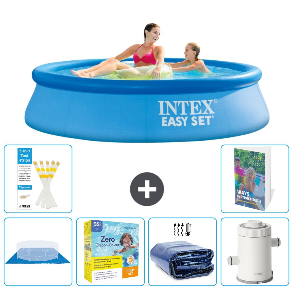 INTEX Basen Easy Set Okrągły - 244x61 cm - 7-częściowy S71