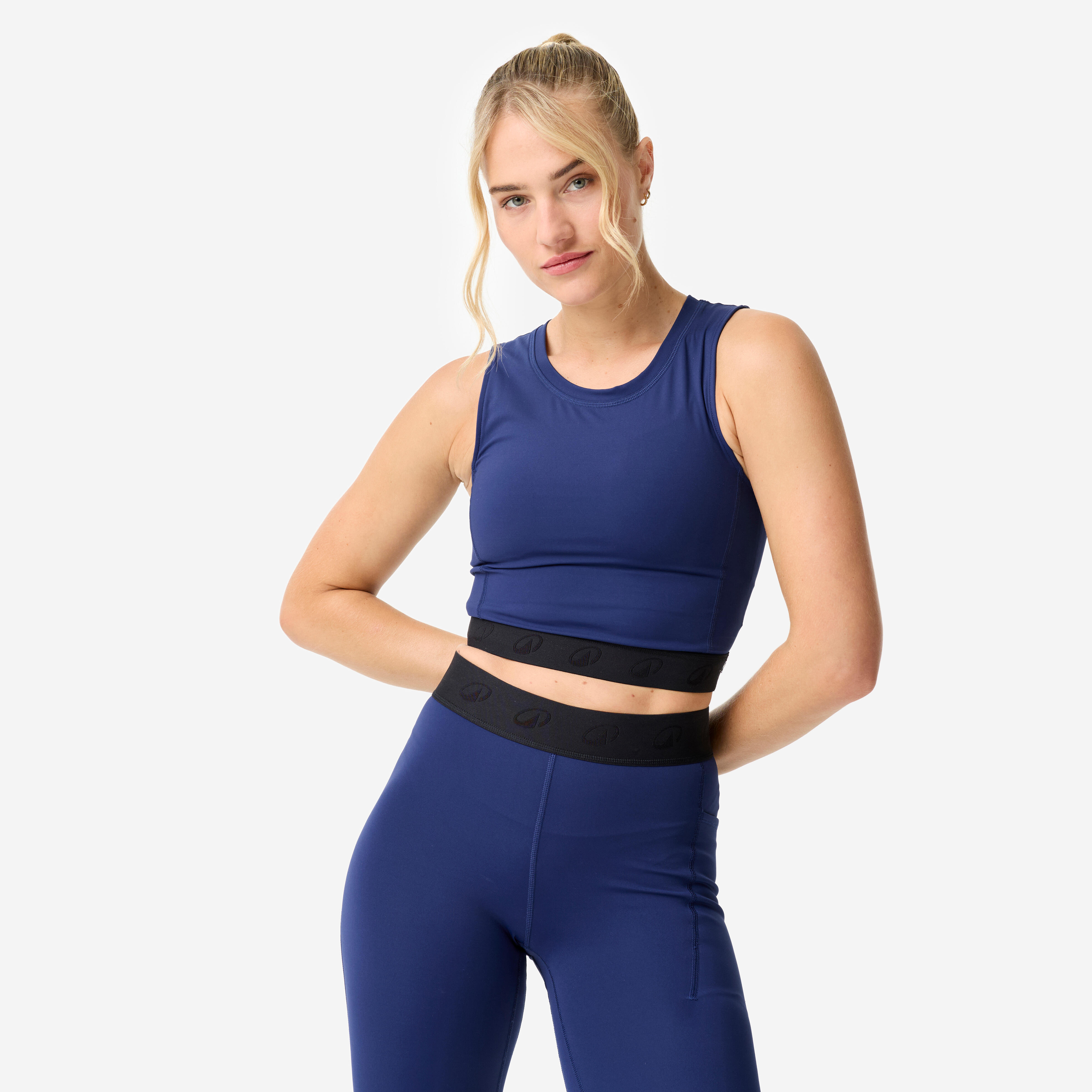 Koszulka fitness damska Domyos crop top