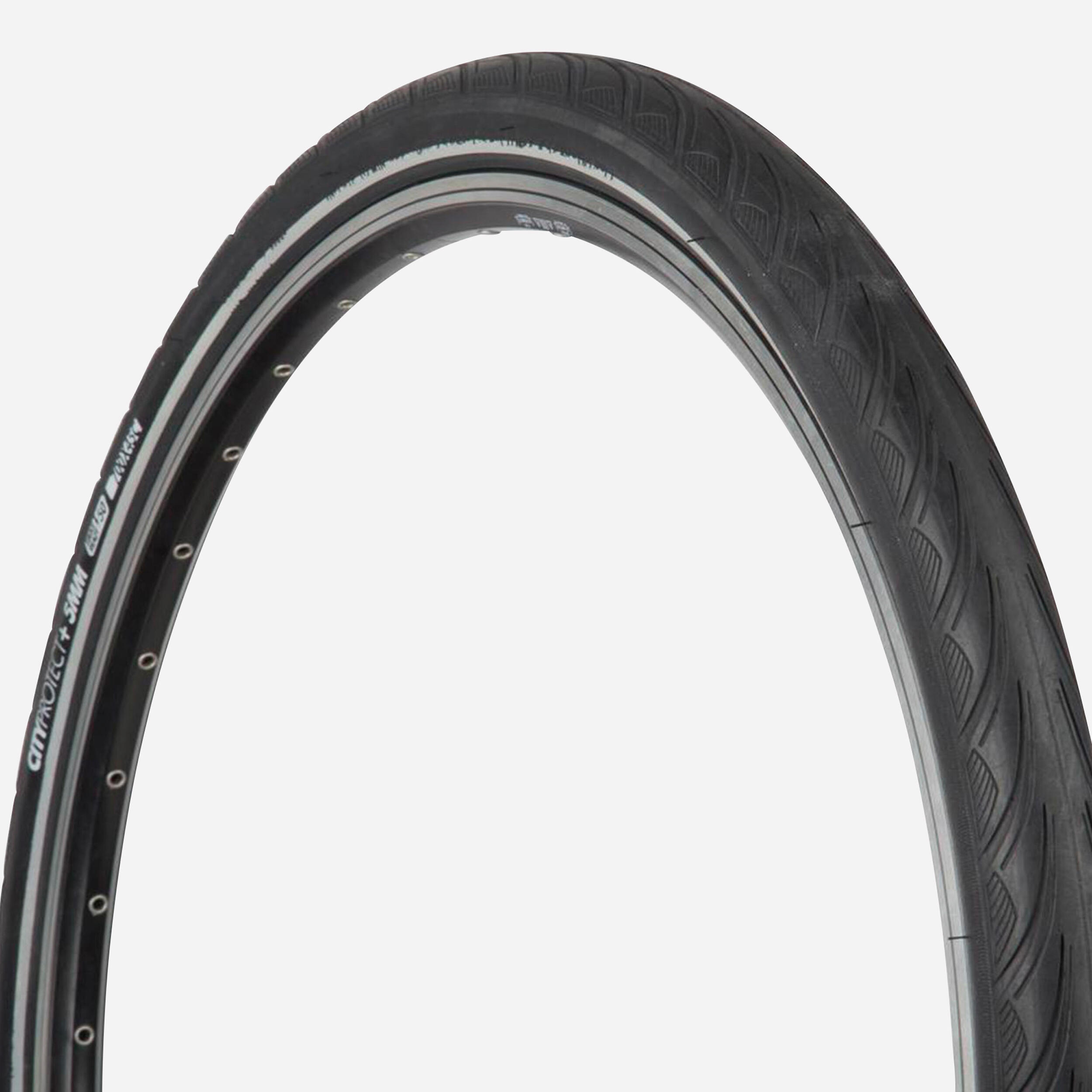 Opona rowerowa miejska Decathlon City 9 Protect+ e-bike ready 700x45 / 44-622