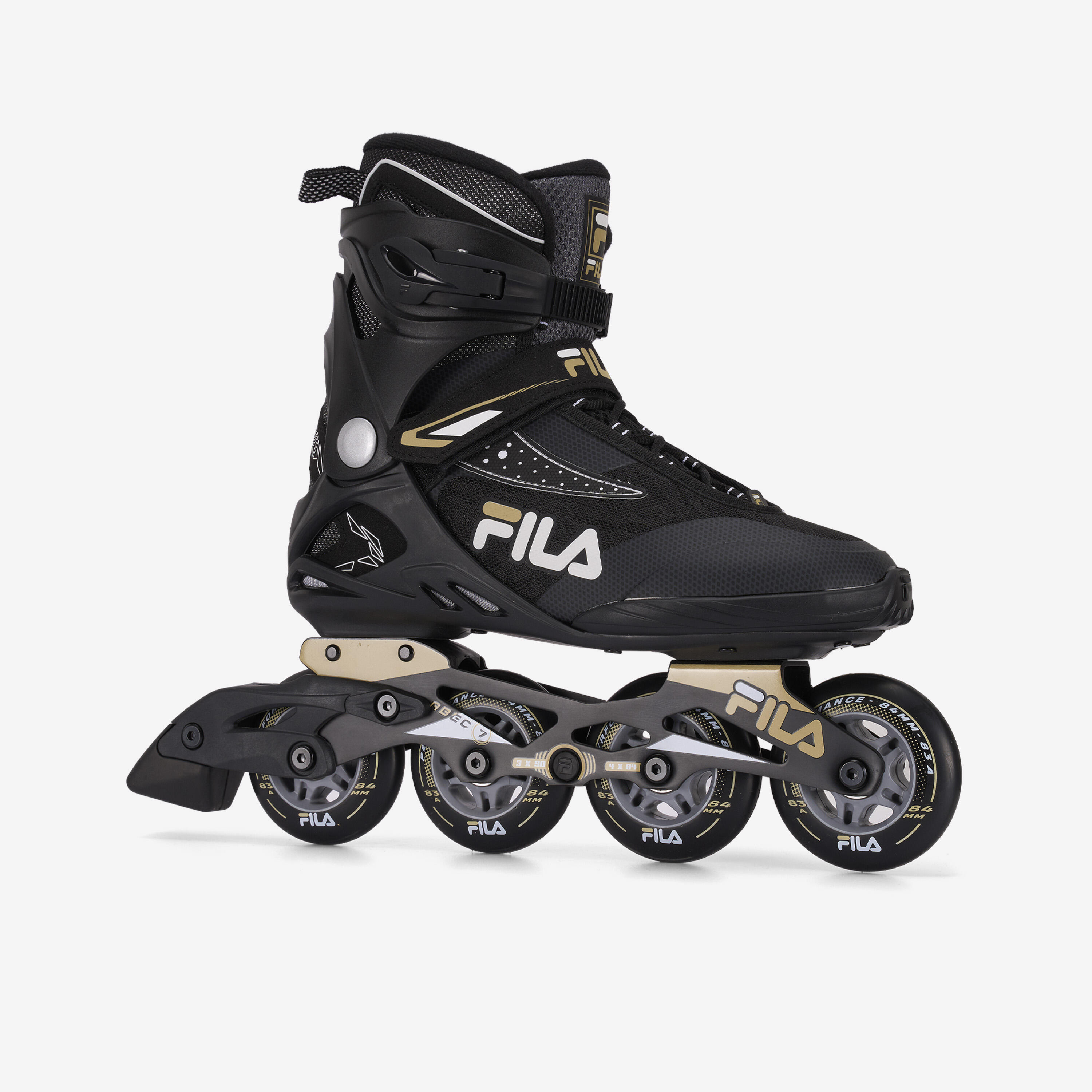 Rolki fitness dla dorosłych Fila Bond 84 mm czarno-złote