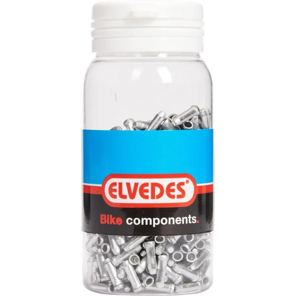 Aluminiowe końcówki kabli rowerowych Elvedes (x500)