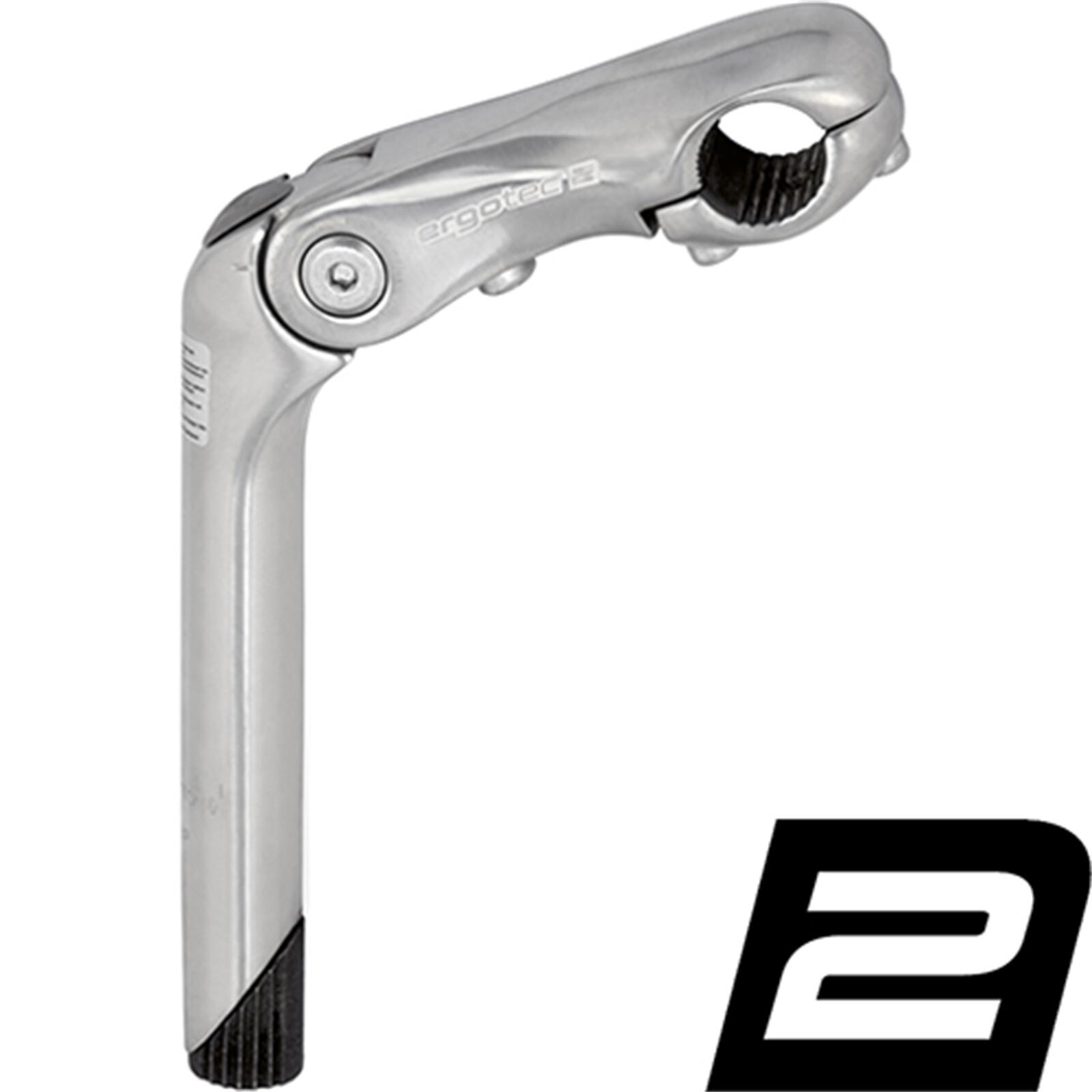 Mostek Ergotec Kobra Vario 25 4 mm 110/180 mm srebrny