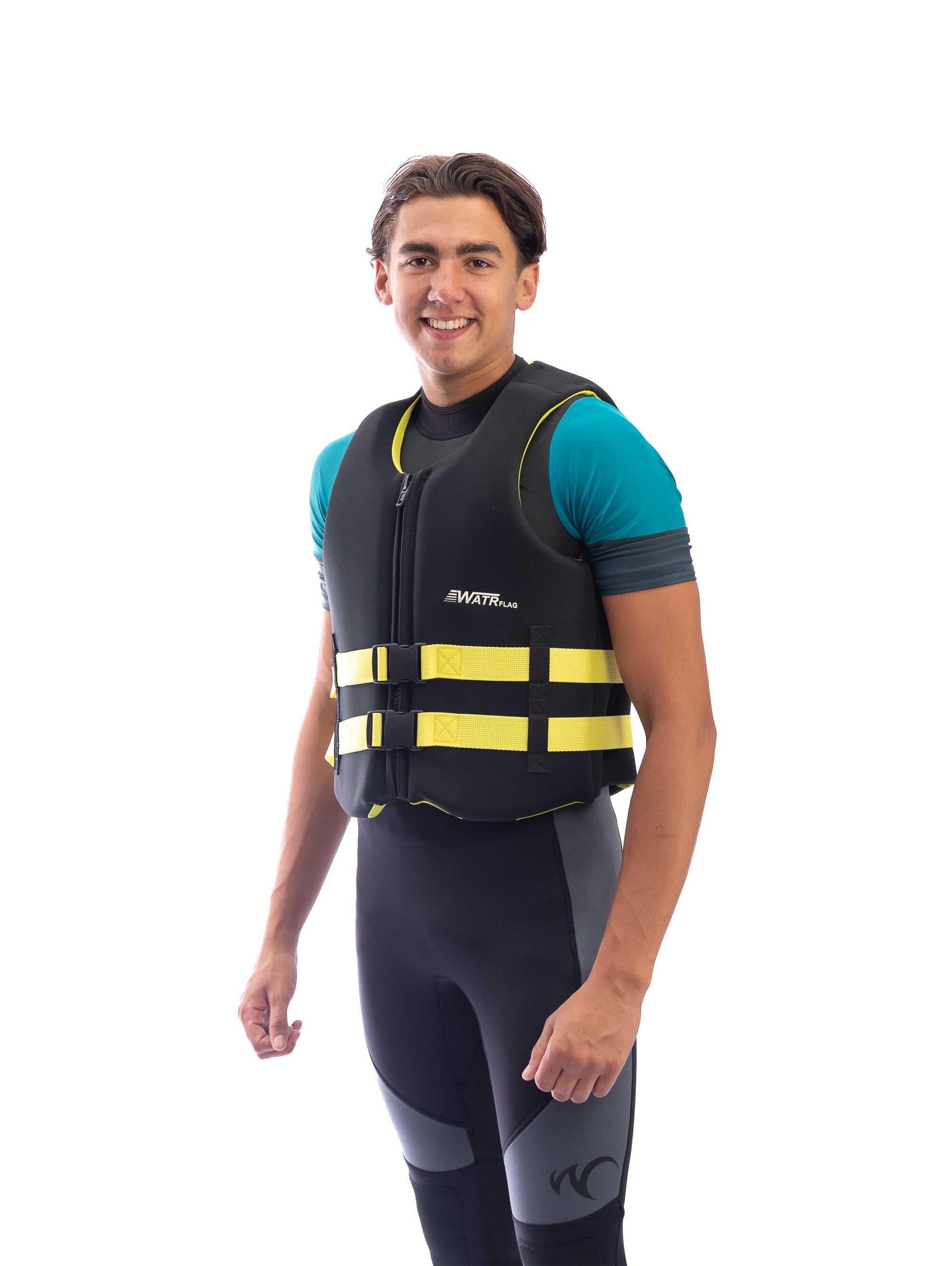 Kamizelka pływacka Bordeaux unisex - neopren, zamek pionowy, 2 paski na klamry
