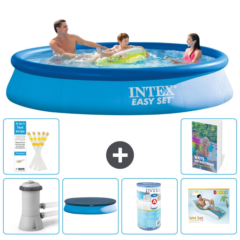 INTEX Basen Easy Set Okrągły - 366x76 cm - 7-częściowy S287