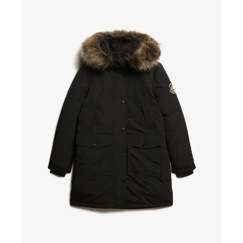 Parka z sztucznego futra damska Superdry Everest