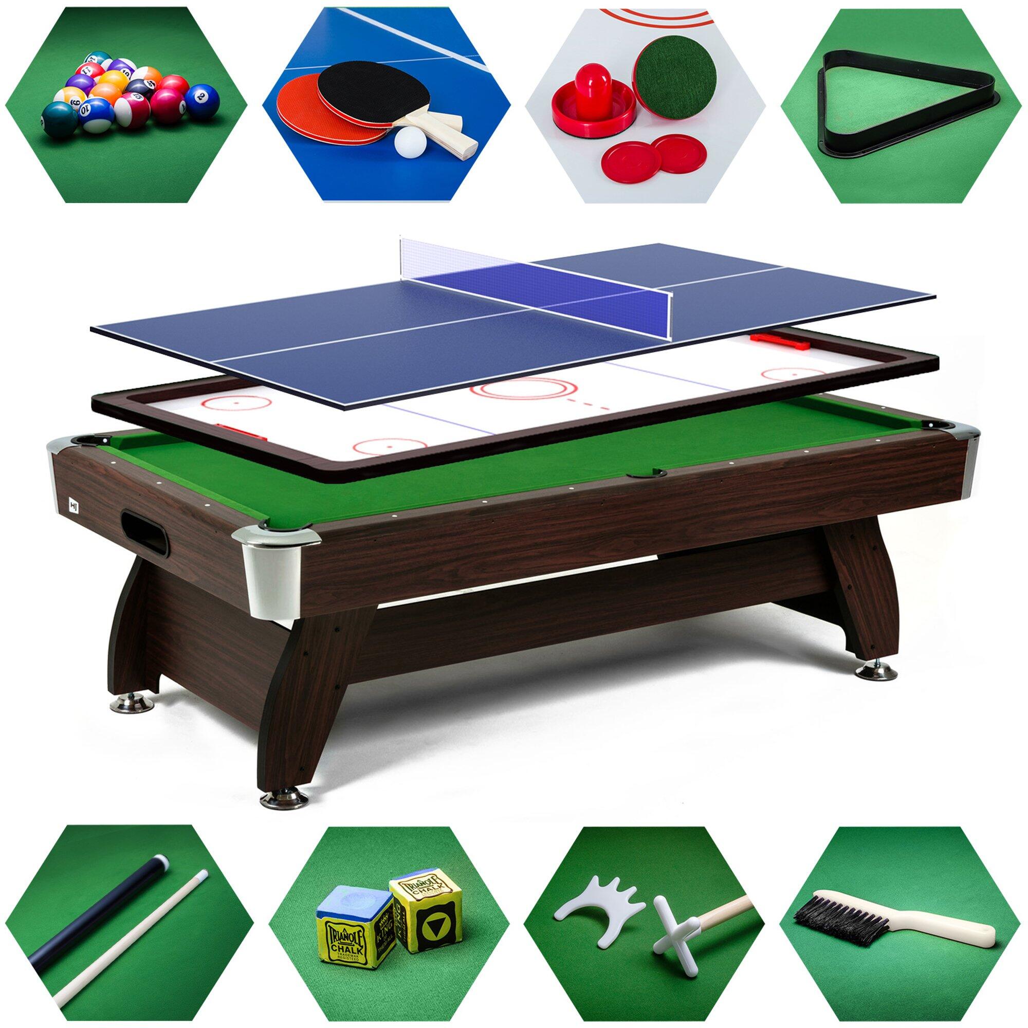 Stół bilardowy spływowy Vip Extra 9FT z nakładką ping-pong cymbergaj