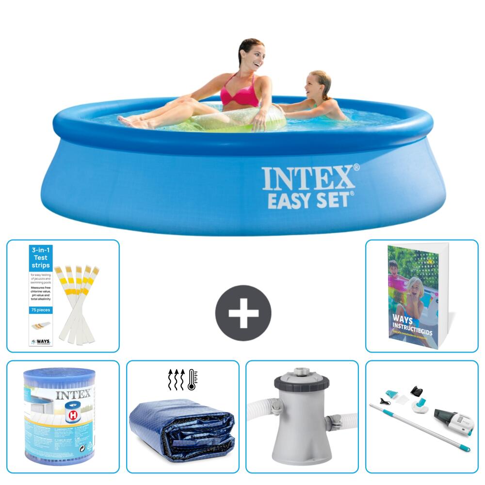 INTEX Basen Easy Set Okrągły - 244x61 cm - 7-częściowy S27