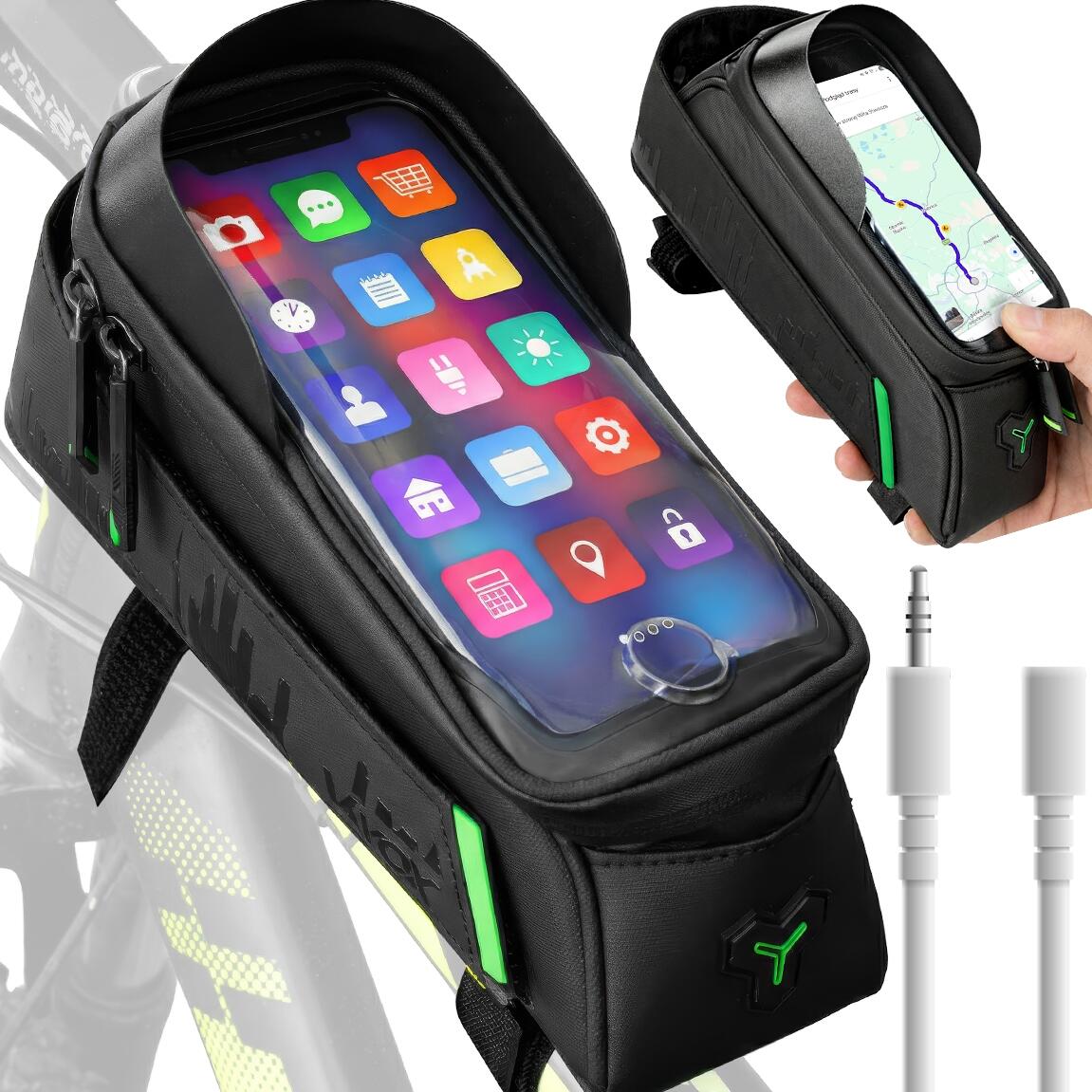 Sakwa rowerowa na ramę VAYOX VA0170 z etui na telefon