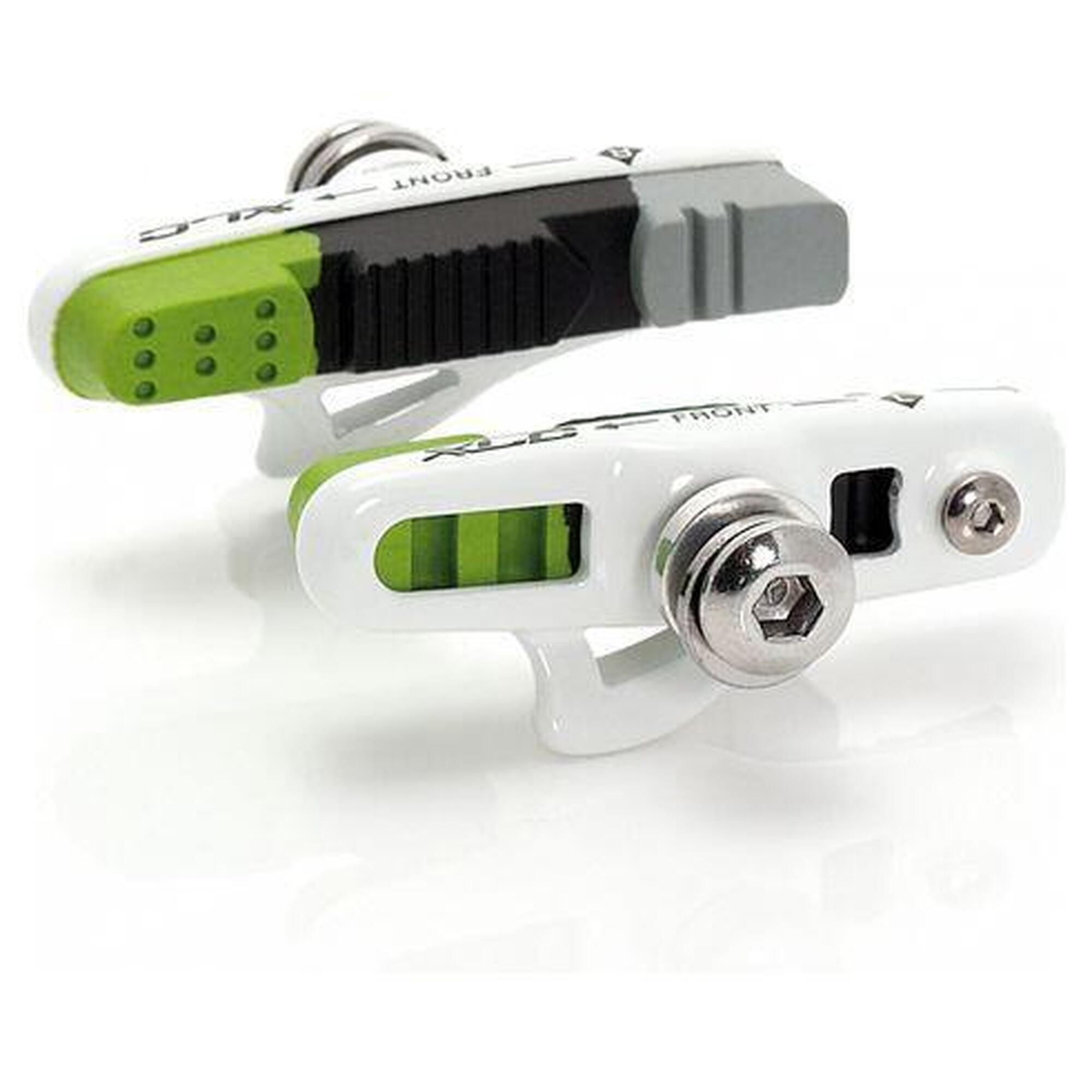 Szczęki Hamulcowe Bs-R05 Caliper Race 55Mm Biało/Zielone  Zestaw 4 Szt.