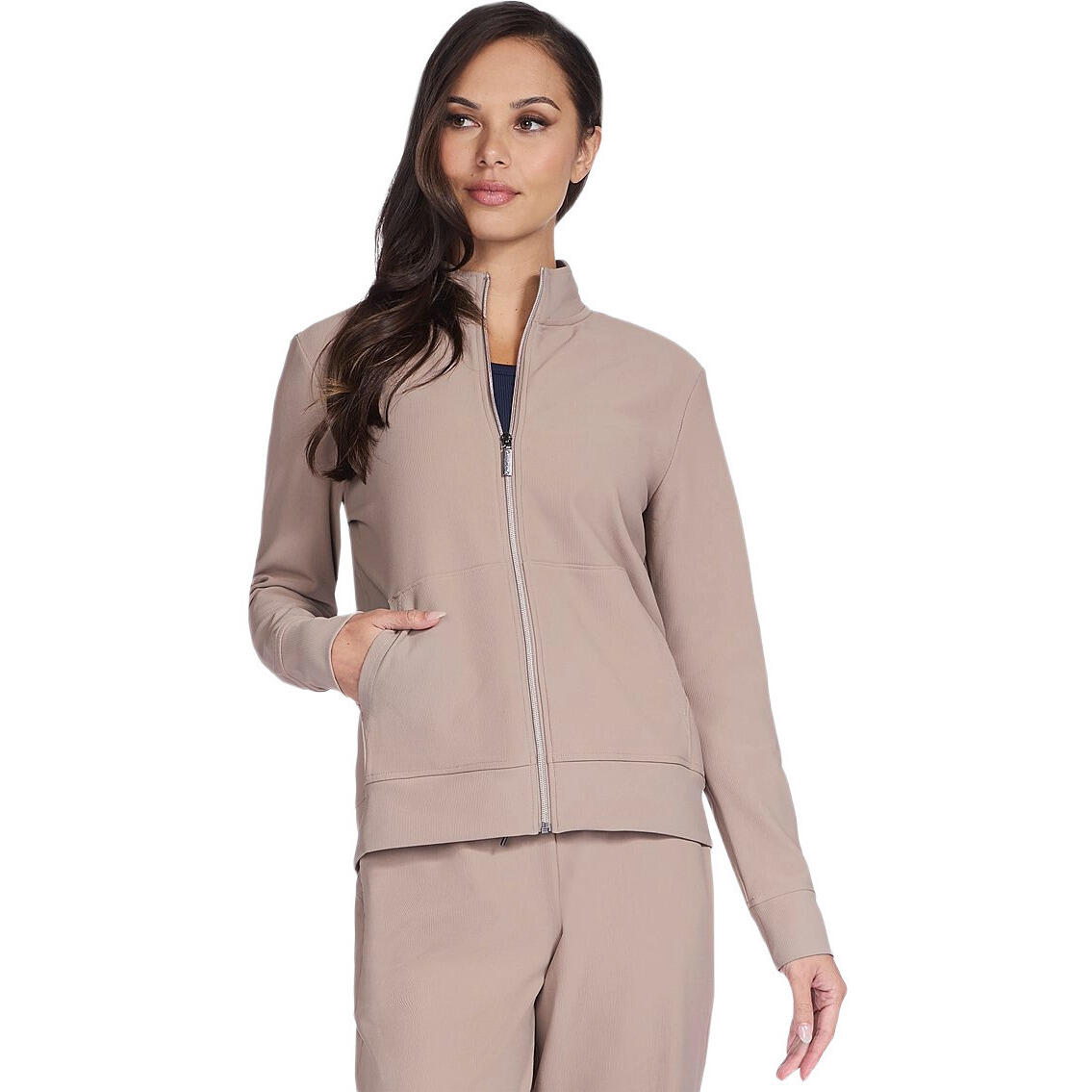 Kurtka damskie Skechers GO Luxe Rib Everyday Full Zip Jacket