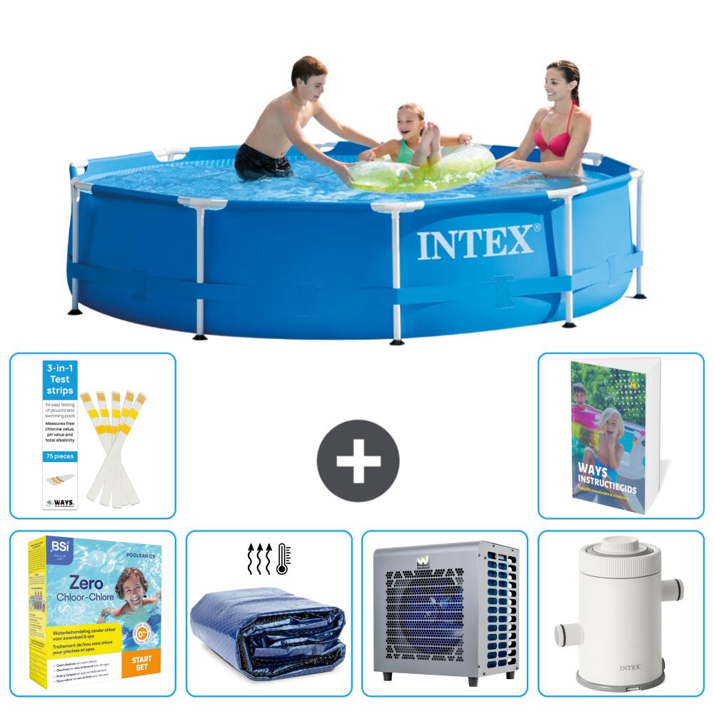 INTEX Basen ze stelażem Okrągły - 305x76 cm - 7-częściowy S157