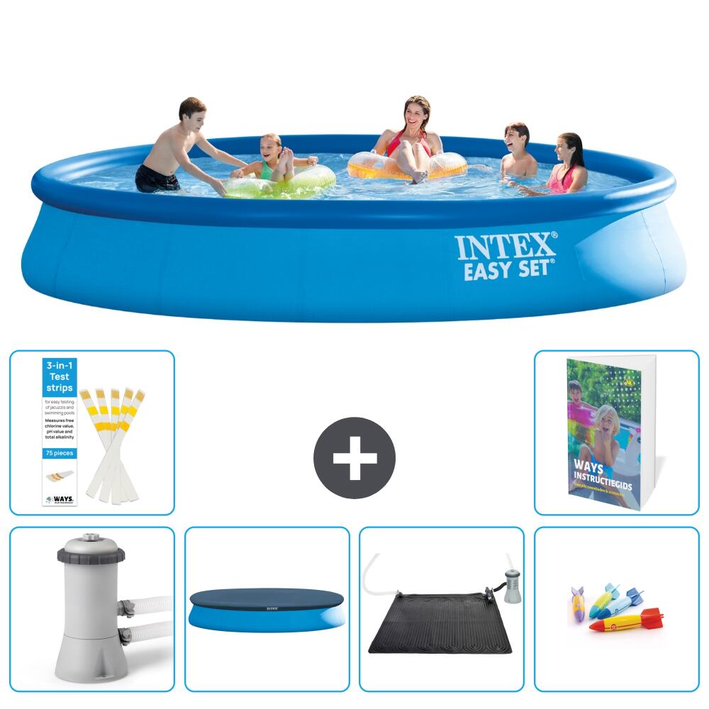 INTEX Basen Easy Set Okrągły - 457x84 cm - 7-częściowy S211