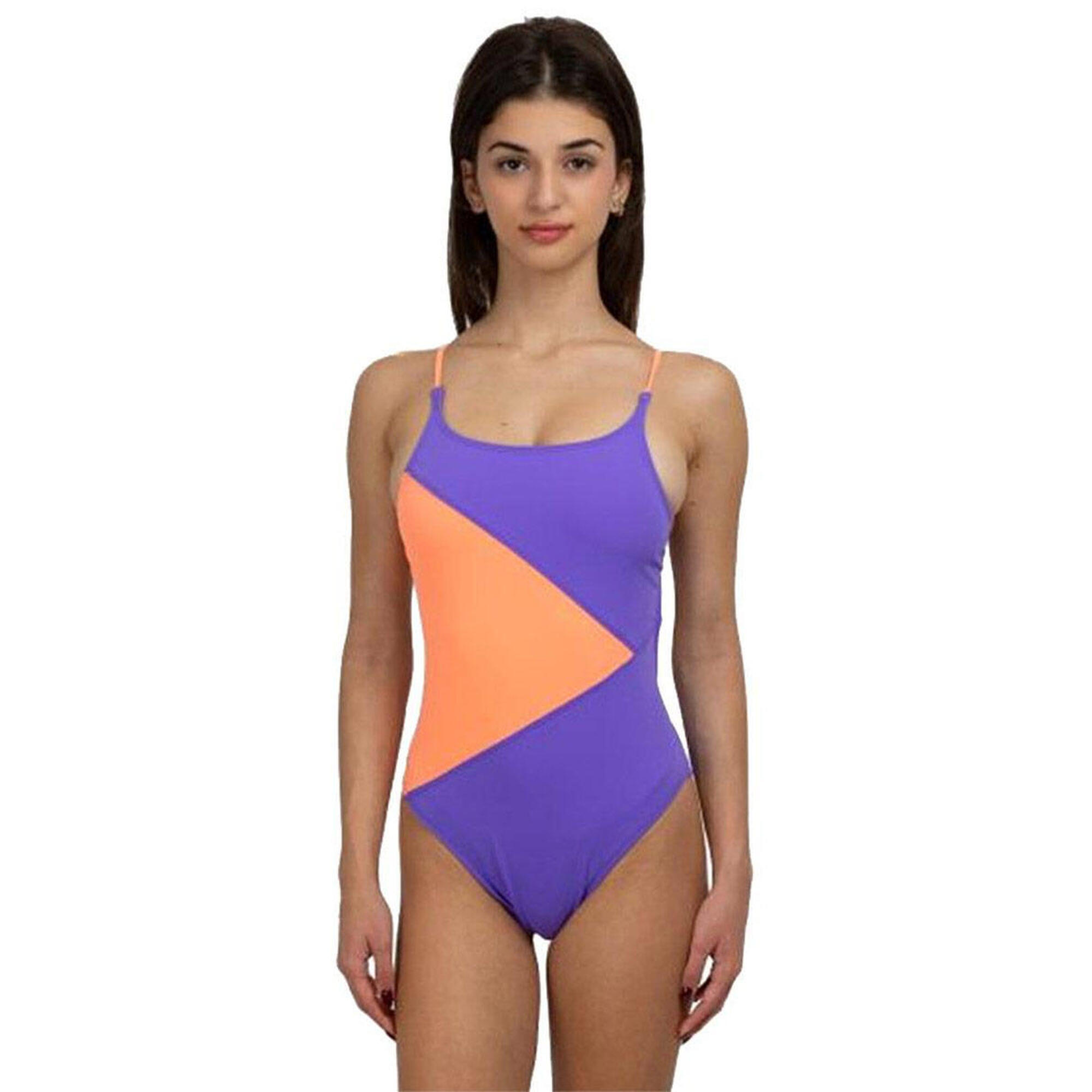 Strój Kąpielowy Turbo Island – Fioletowy/Pomarańczowy – Rozmiar Xl / Uk36