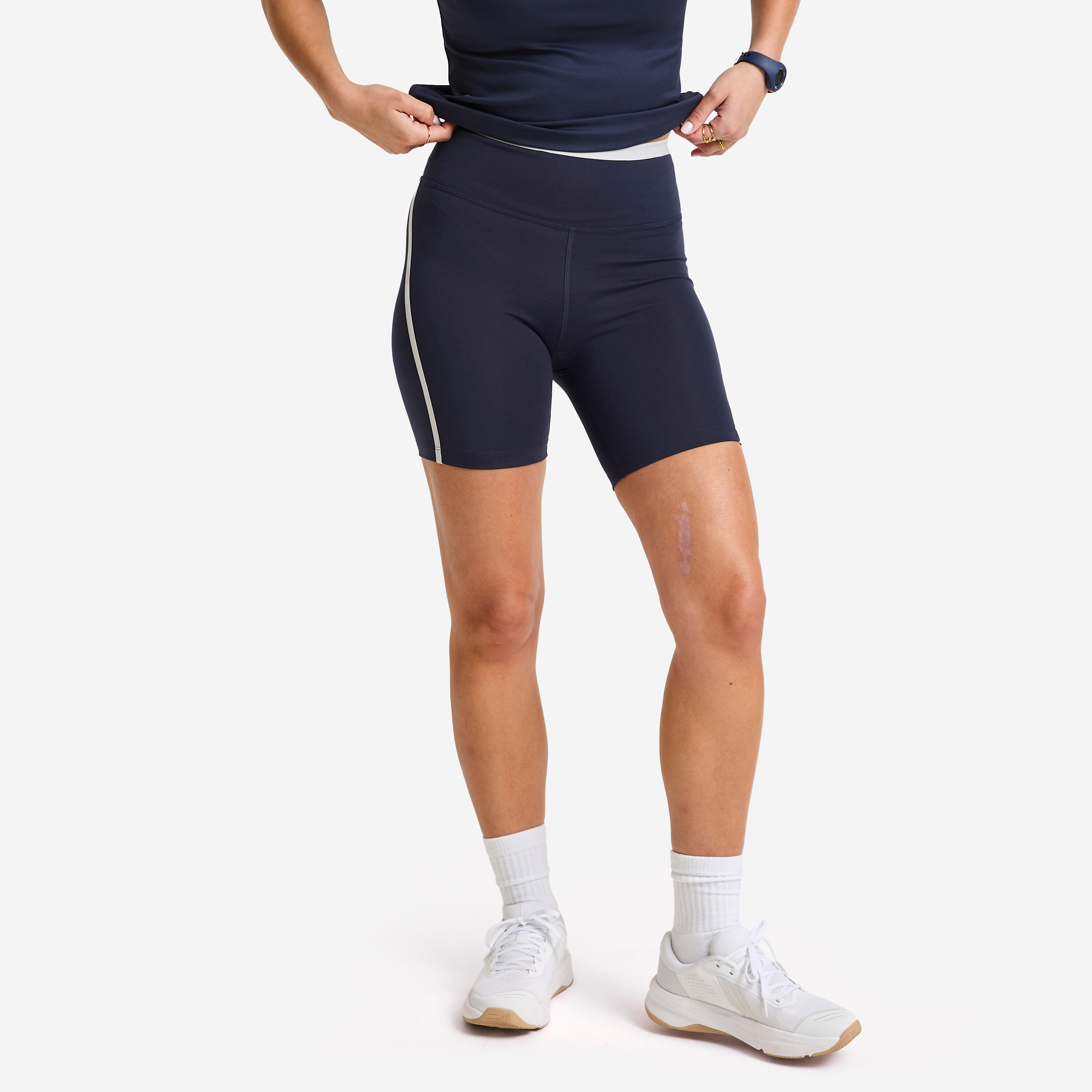 Legginsy fitness damskie Domyos krótkie