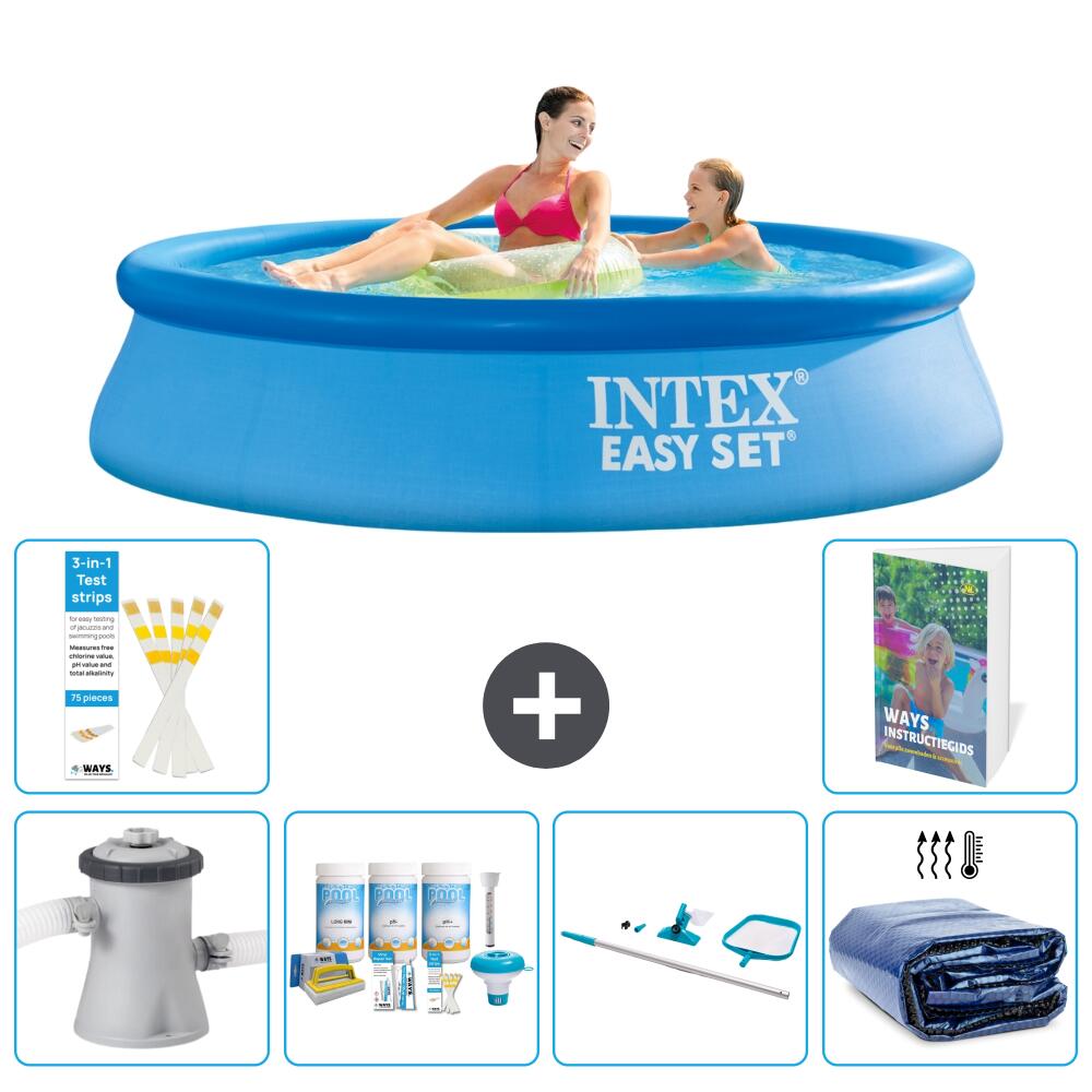 INTEX Basen Easy Set Okrągły - 244x61 cm - 7-częściowy S267