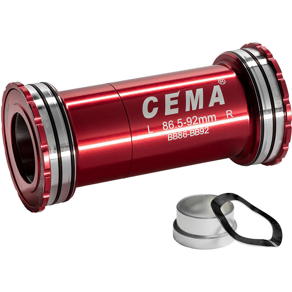 CEMA suport BB86/BB92 do SRAM GXP stal nierdzewna czerwony