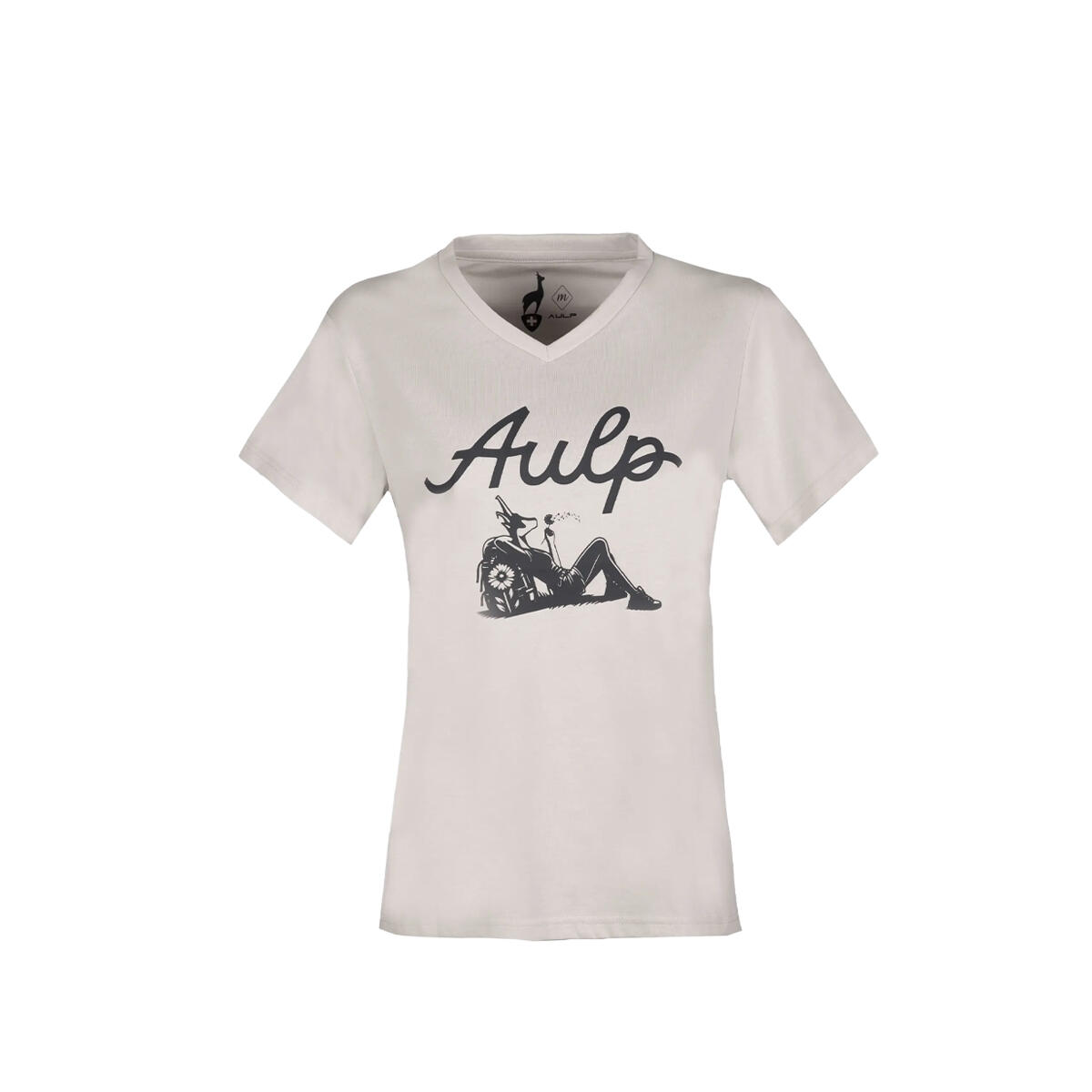 T-shirt damski dopasowany okrągły dekolt BANNE z ekologicznych materiałów