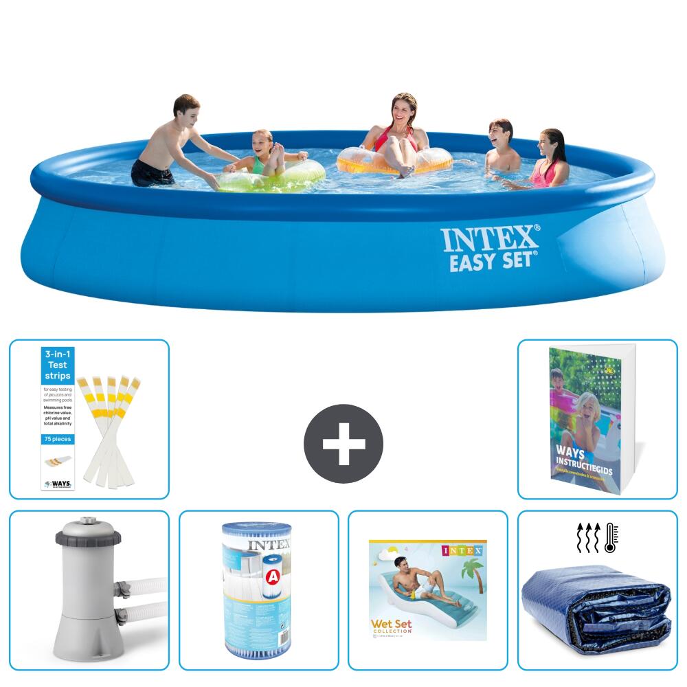 INTEX Basen Easy Set Okrągły - 457x84 cm - 7-częściowy S347