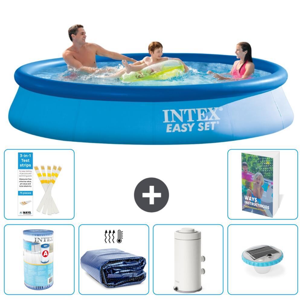 INTEX Basen Easy Set Okrągły - 366x76 cm - 7-częściowy S101