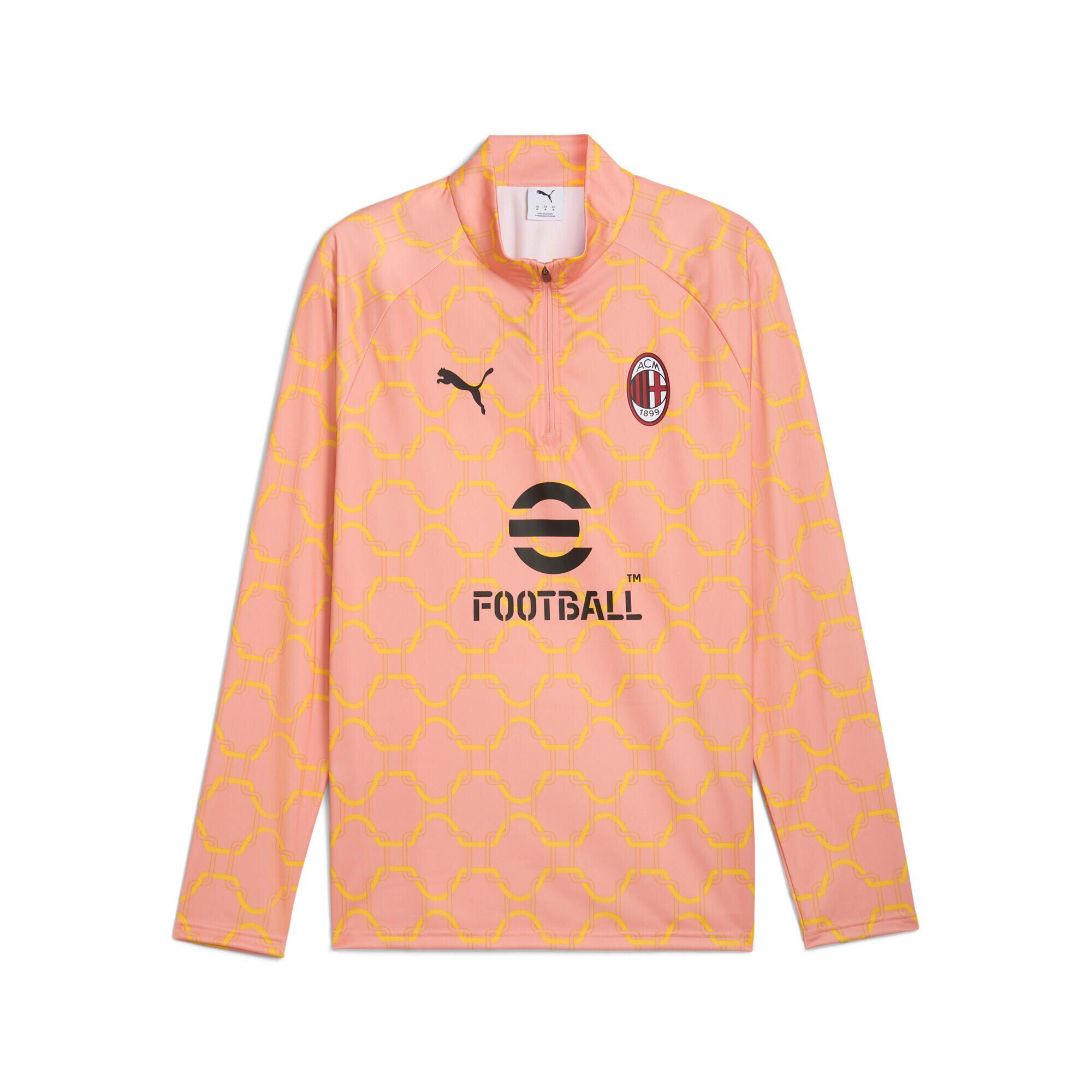Męska bluza przedmeczowa z zamkiem 1/4 AC Milan PUMA