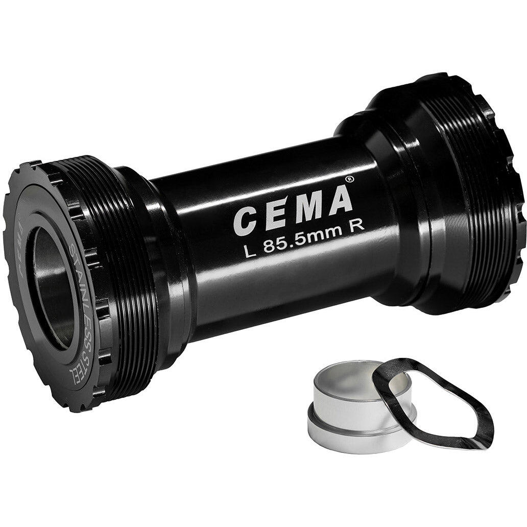 CEMA suport T47 85,5 mm do SRAM GXP łożyska ze stali nierdzewnej czarny