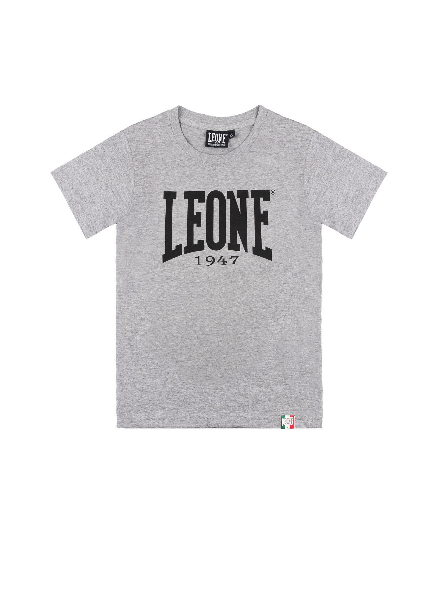 Leone 1947 Basic Kurzarm-T-Shirt z dużym logo dla Kinder