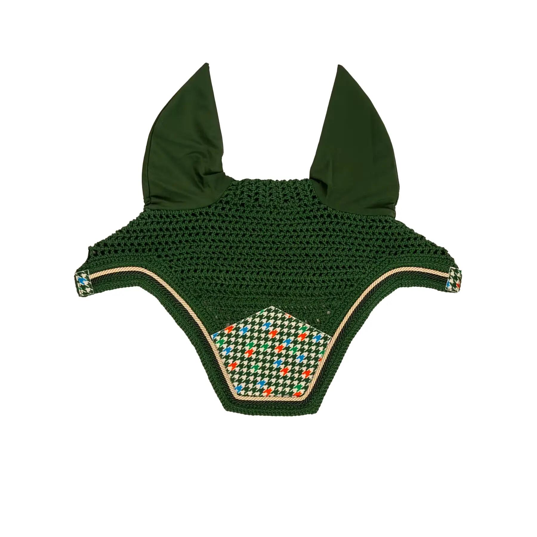 Czapka przeciw insektom dla konia z weluru Kentucky Horsewear Fly Veil Wellingto