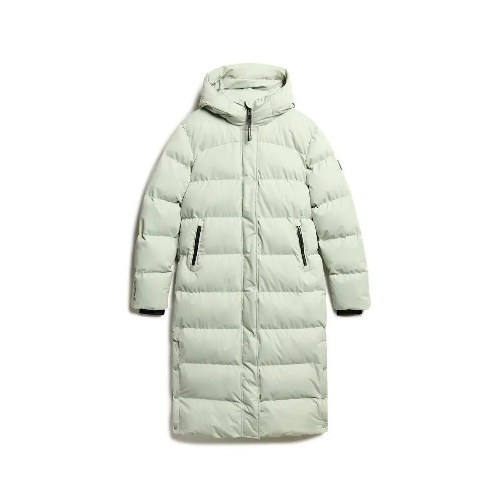 Długa kurtka puchowa z mikrofibry damska Superdry