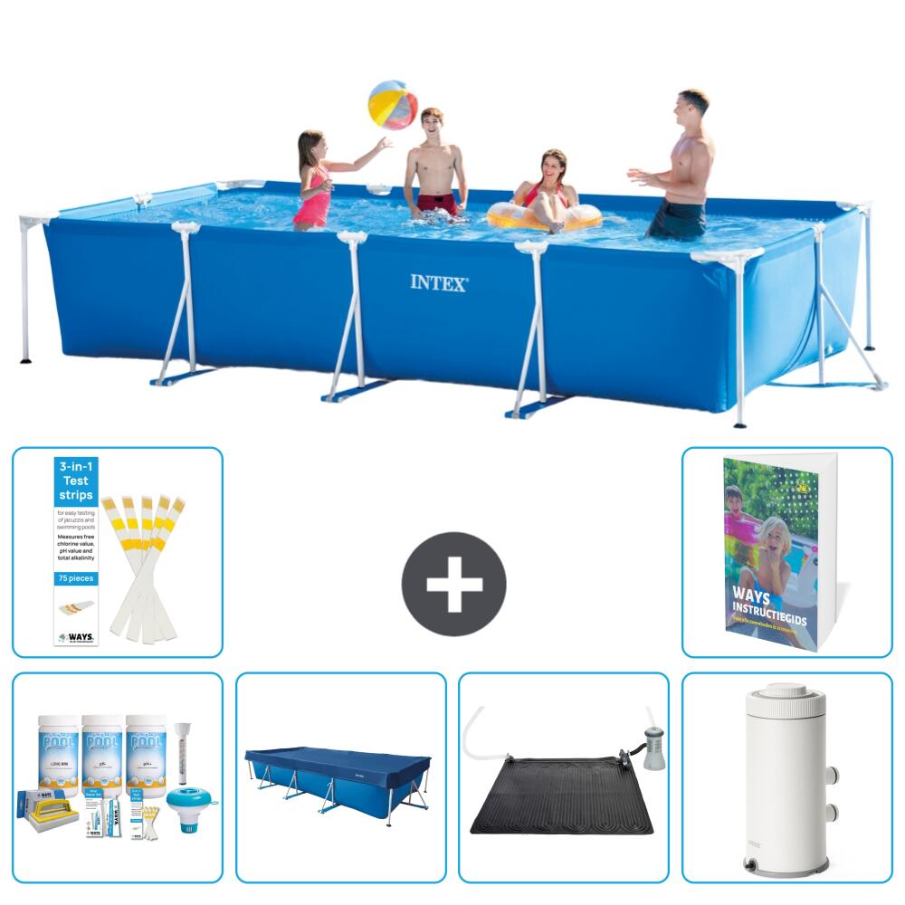INTEX Basen ze stelażem Prostokątny - 450x220x84 cm - 7-częściowy S132