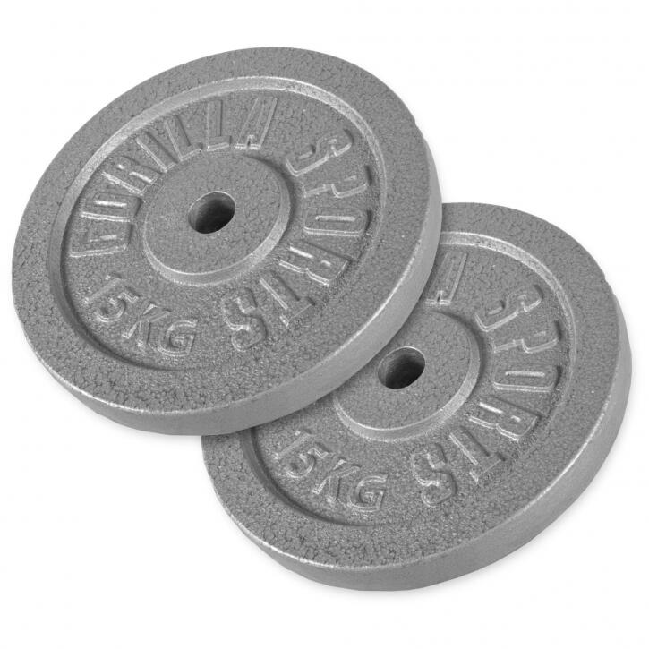 Zestaw 30 kg - 2 x 15 kg obciążenia żeliwne 31 mm