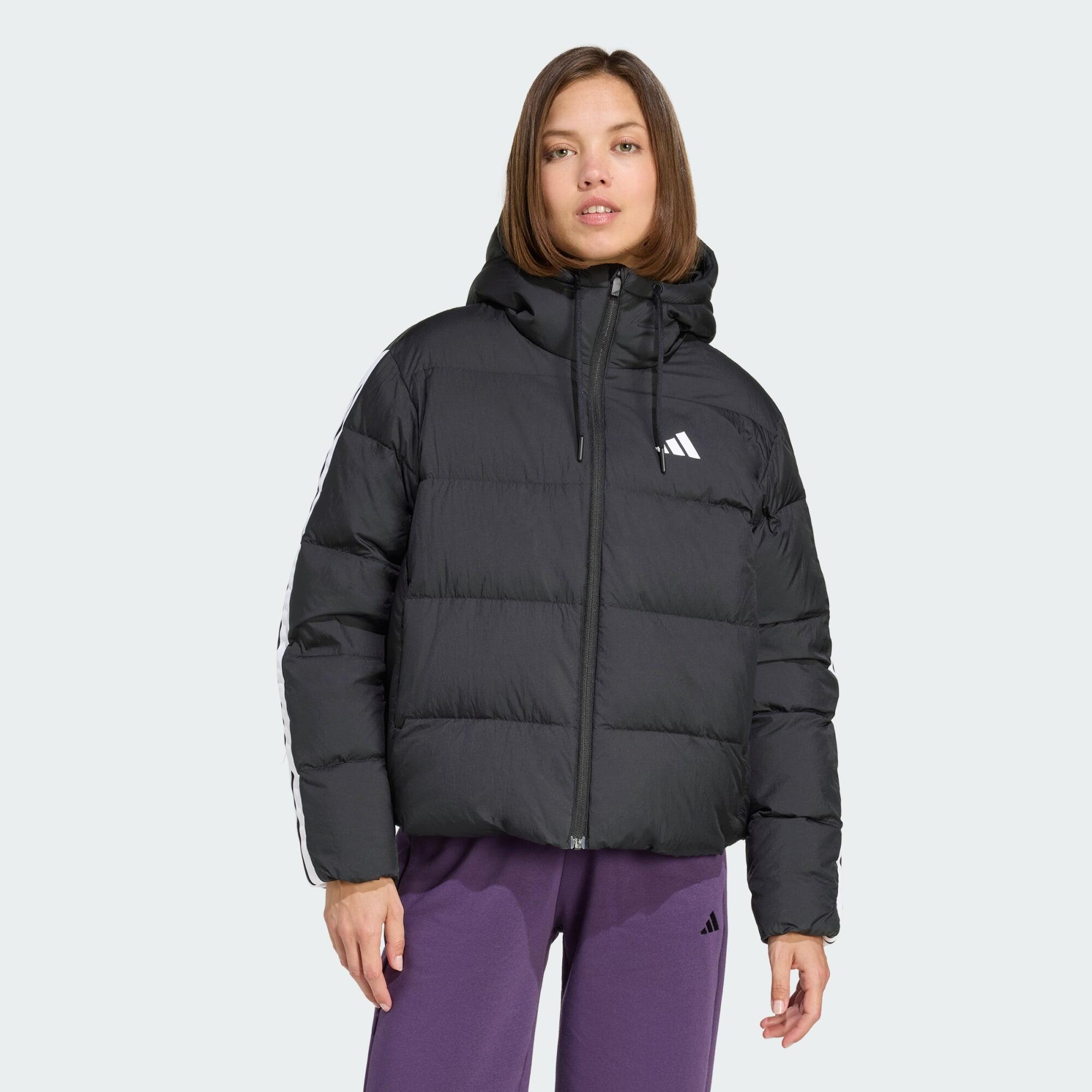 Puchowa kurtka z kapturem Essentials Climawarm z 3 paskami