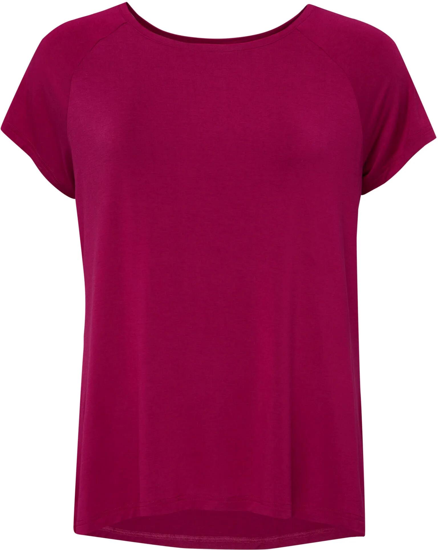Damski T-shirt Loap Brulla bambusowy czerwony