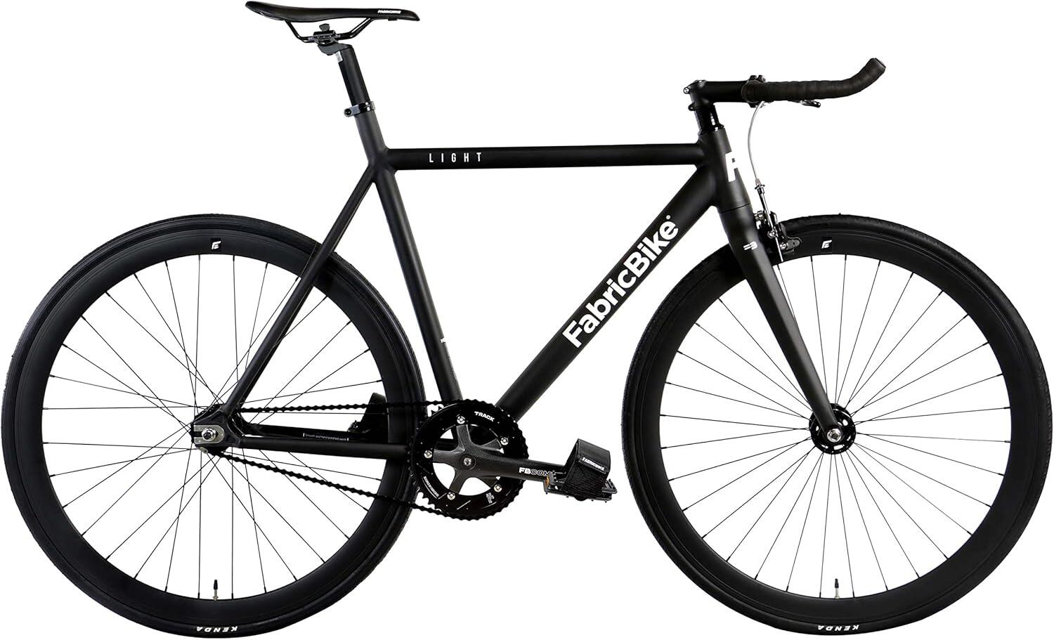 28-calowy lekki aluminiowy rower typu fixed - Matte Black