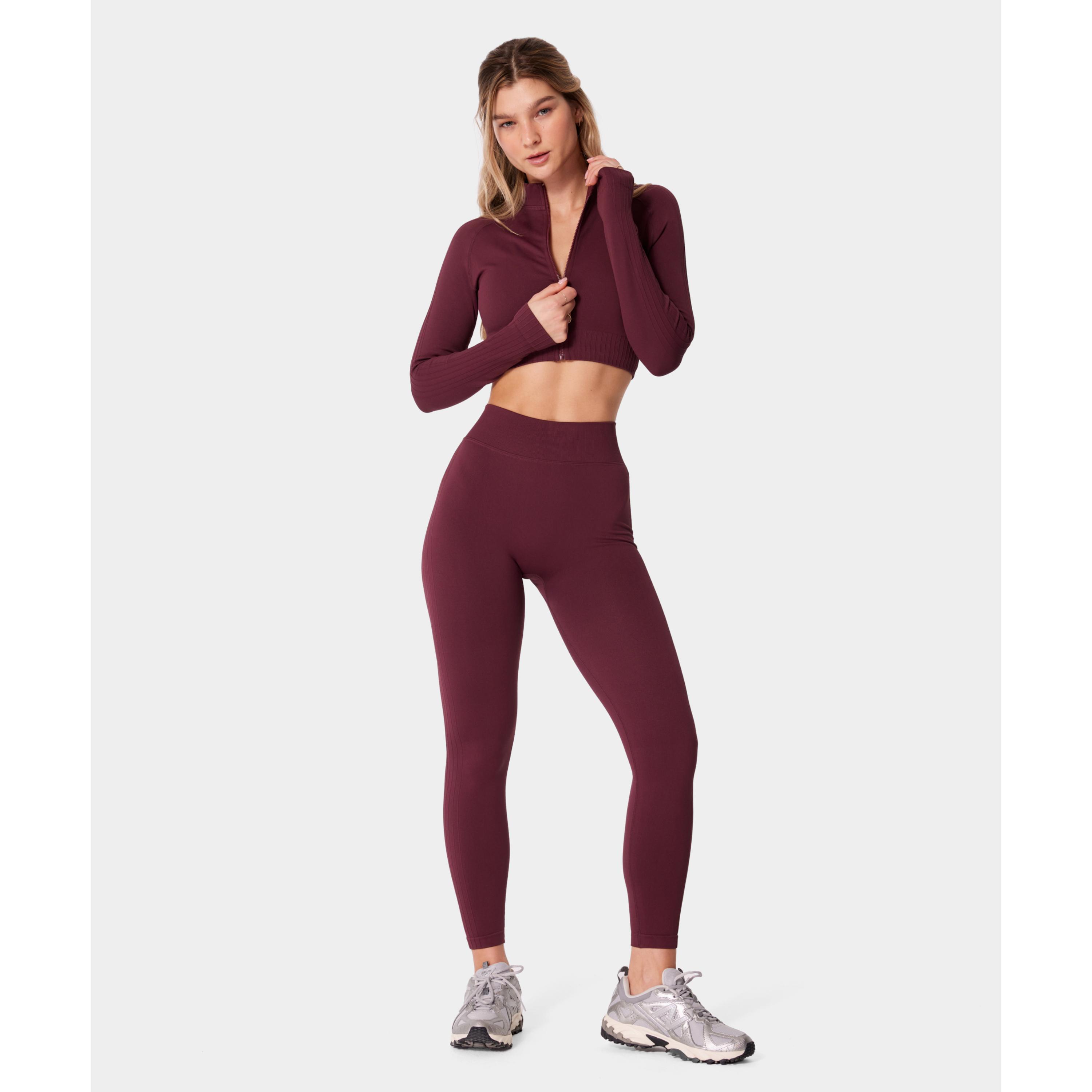 Legginsy bezszwowe Carpatree Elite fioletowe
