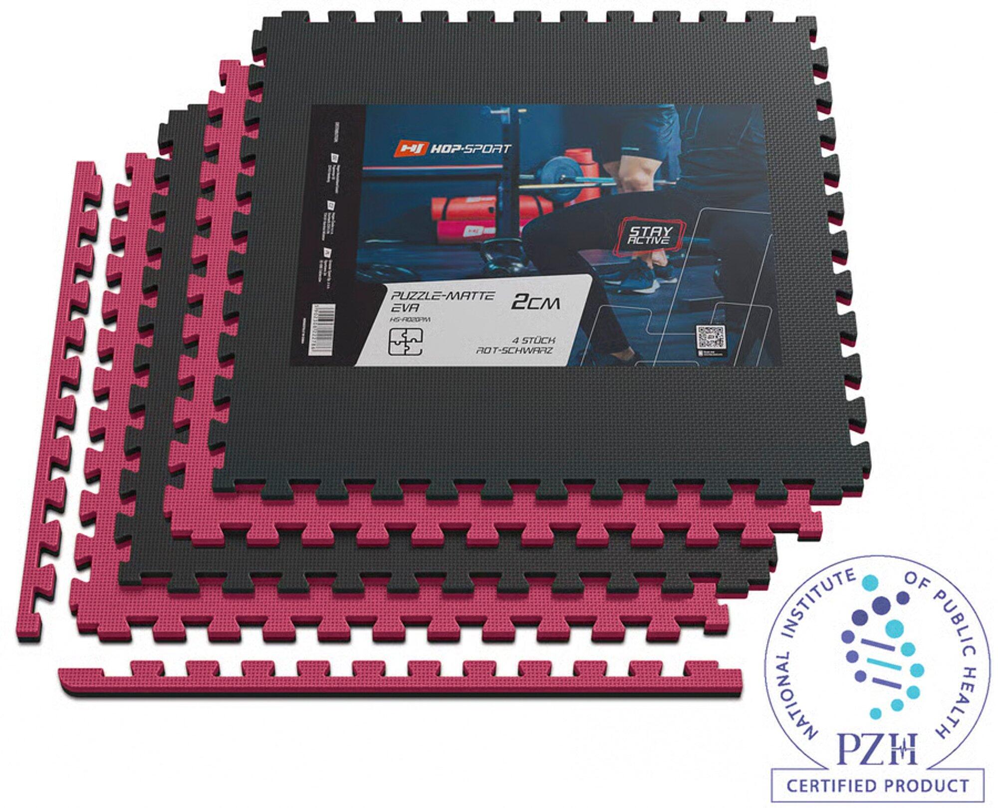 Mata Puzzle 2cm Hop-Sport- 12szt 240x180cm