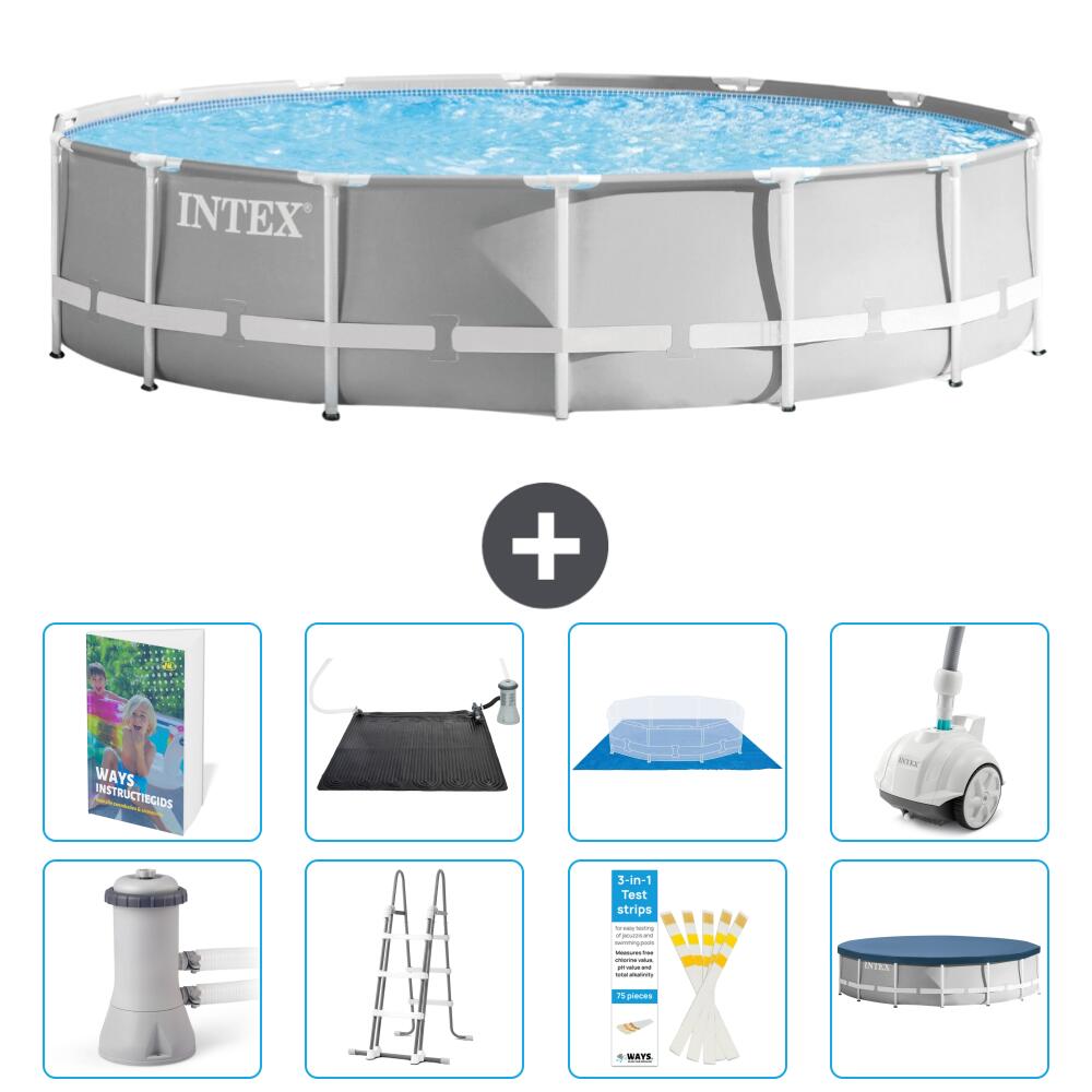INTEX Basen Prism Frame Okrągły - 427x107 cm - 9-częściowy S600