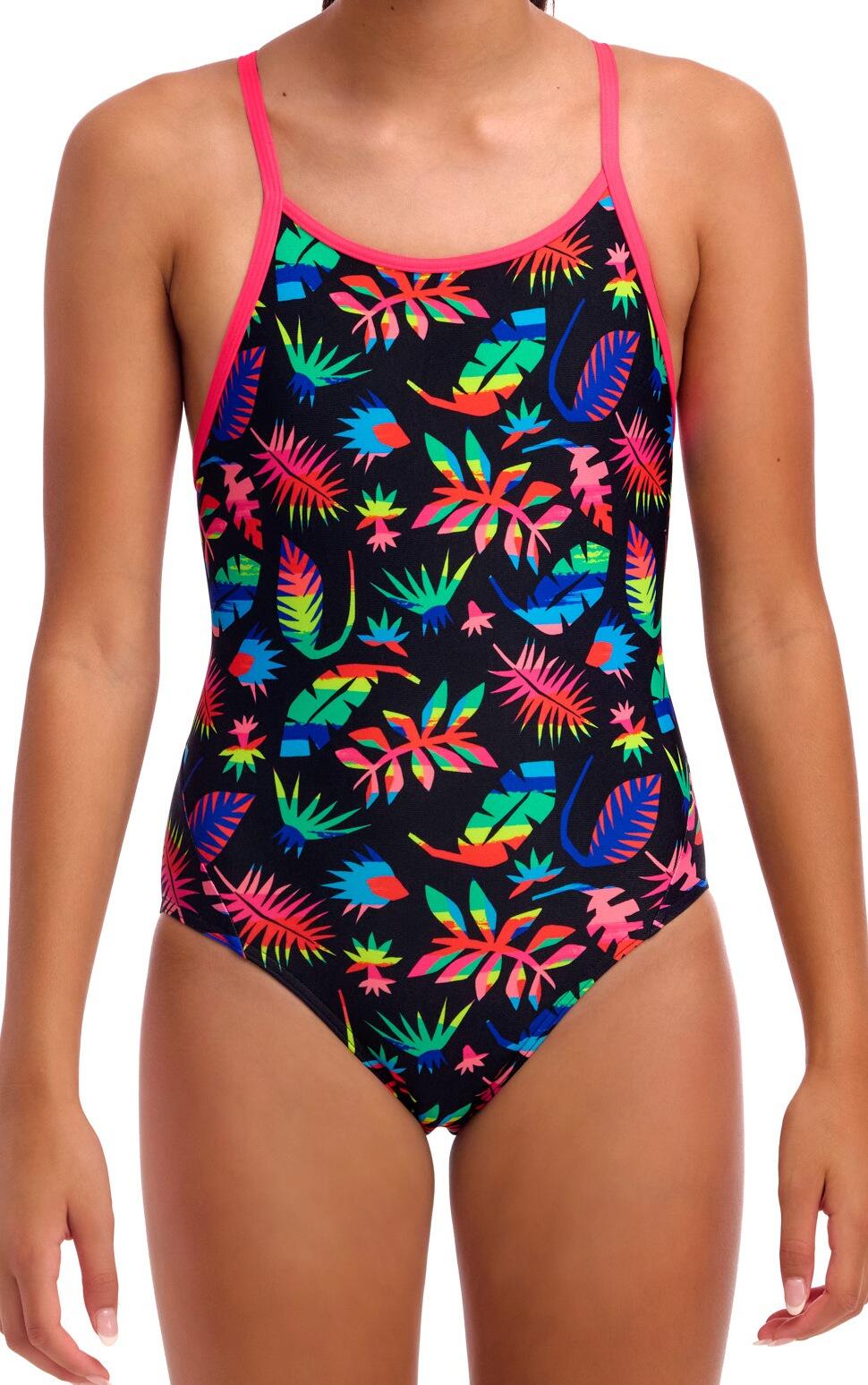 Strój kąpielowy jednoczęściowy FUNKITA Lost Leaf - dziewczęcy