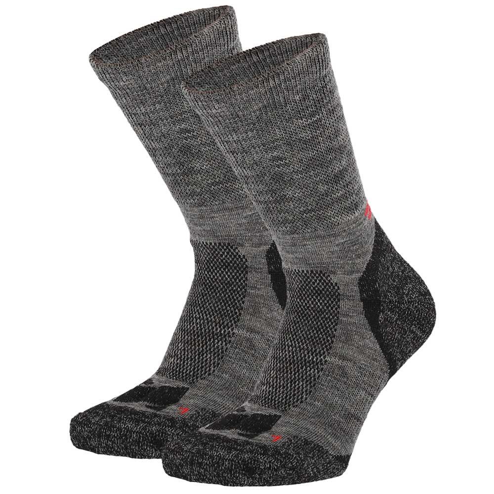 Skarpety turystyczne - Wełna Merino - Multi antracyt - 2 pary