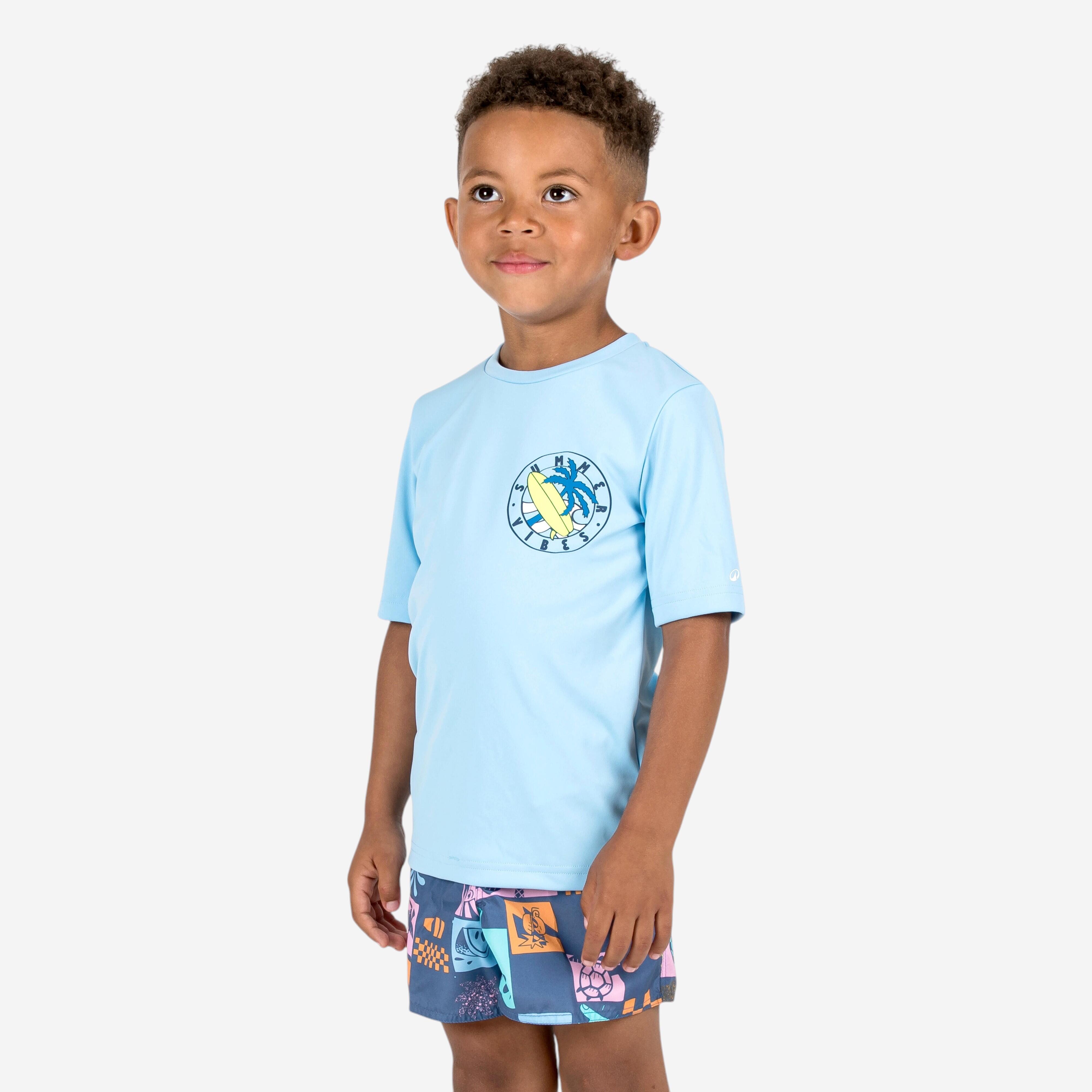 Top UV surfingowy dla dzieci Decathlon 100