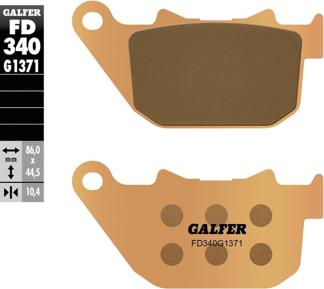 GALFER FD340 klocki hamulcowe sinterowane FD340G1371