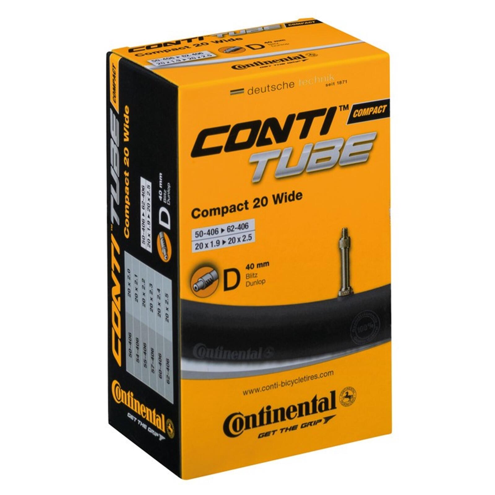 Zawór dętki dunlop Continental Compact Wide 20 x 1.75-2.125 40 mm (50/62-406)