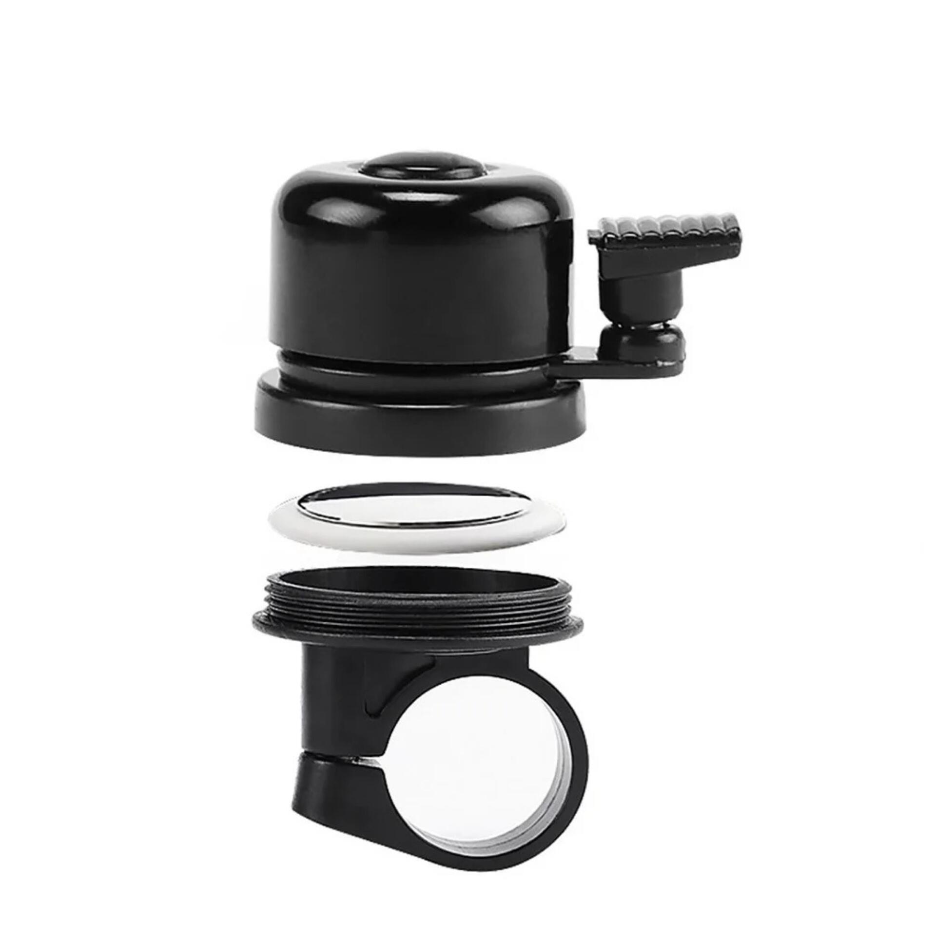 dzwonek rowerowy z ukrytym uchwytem airtag na kierownicę 22–25 mm