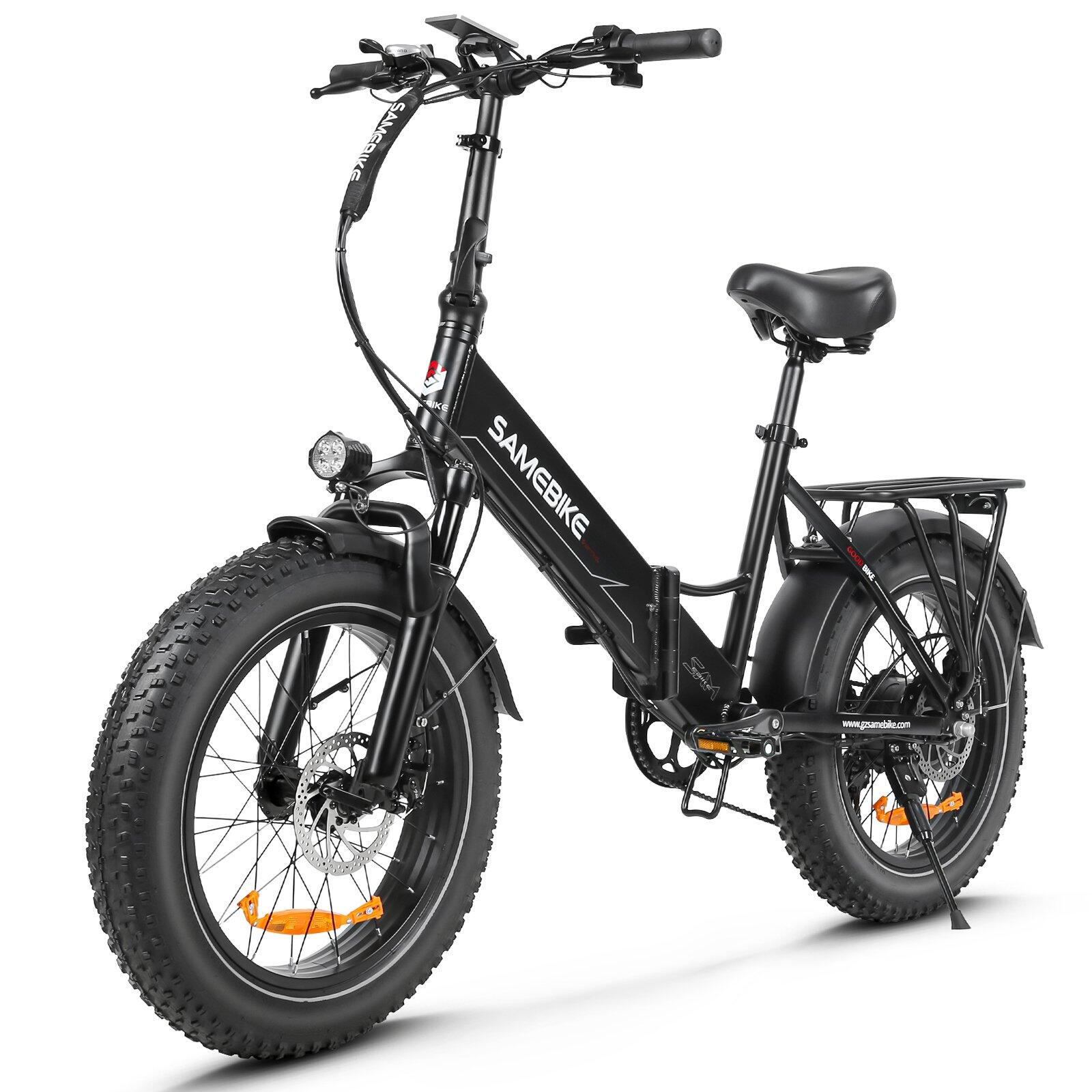 Składany rower elektryczny SAMEBIKE LOTDM200-II 20, akumulator 48 V 13 Ah, NFC