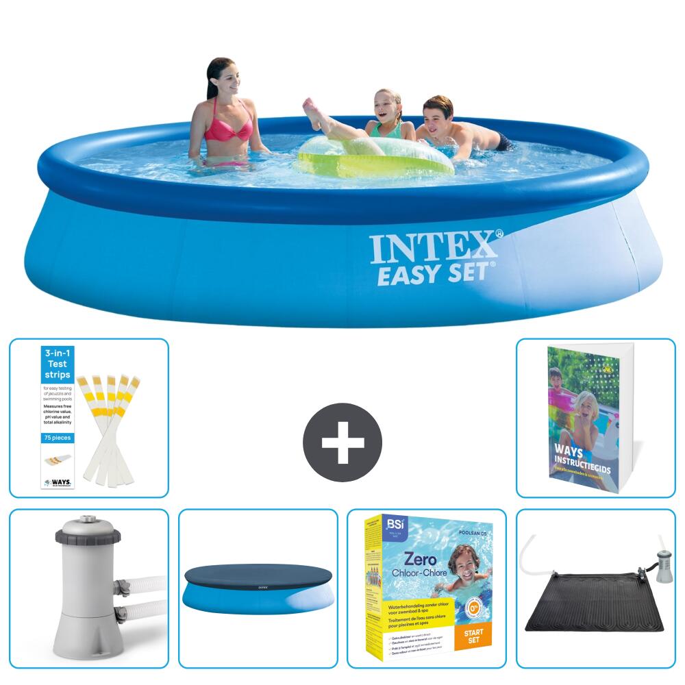 INTEX Basen Easy Set Okrągły - 396x84 cm - 7-częściowy S234
