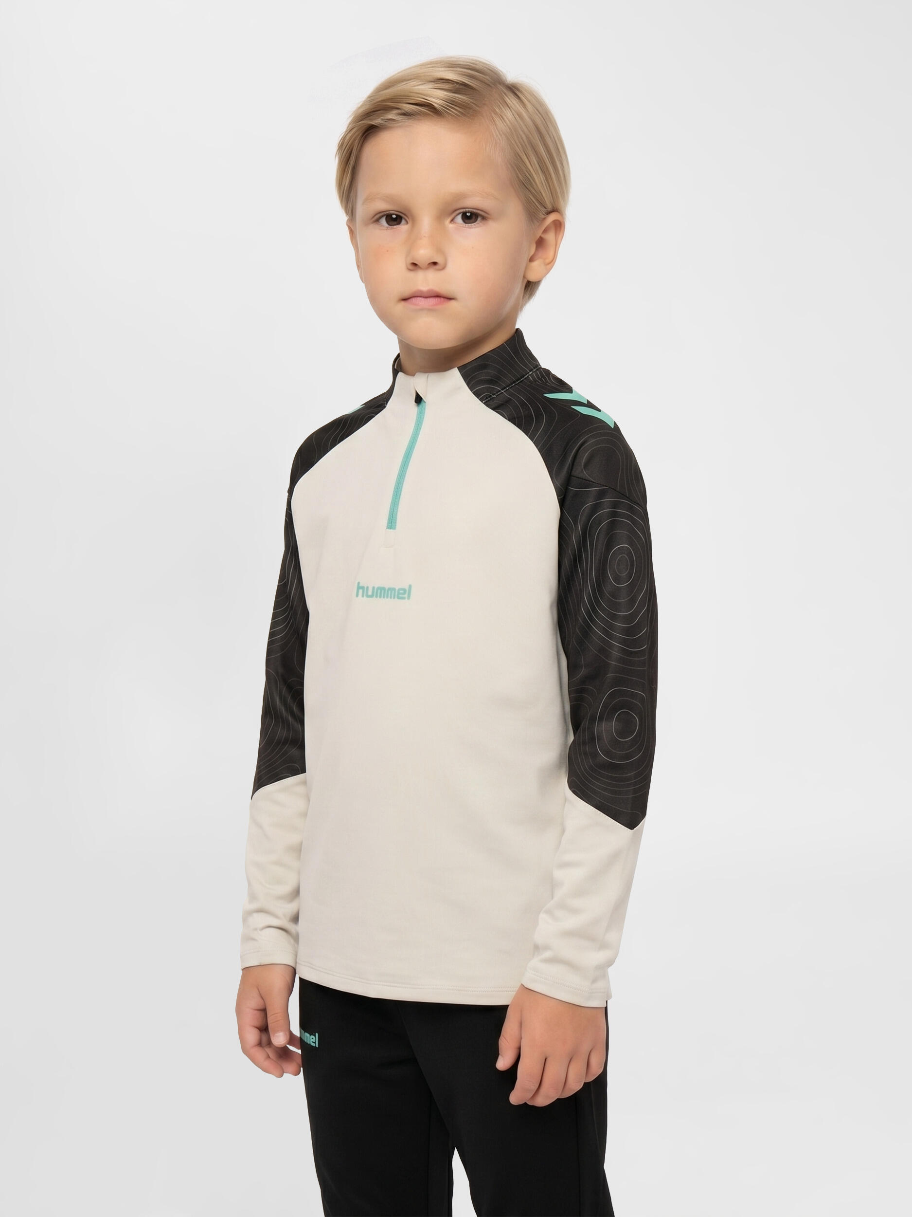 Dziecięcy top treningowy z suwakiem pół. Hummel Blaze 2.0