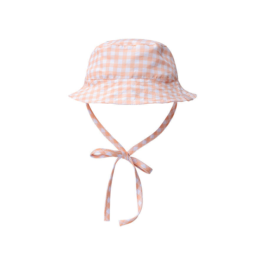 Kapelusz przeciwsłoneczny Swim Essentials - Pomarańczowy/biały - Sunset Grid